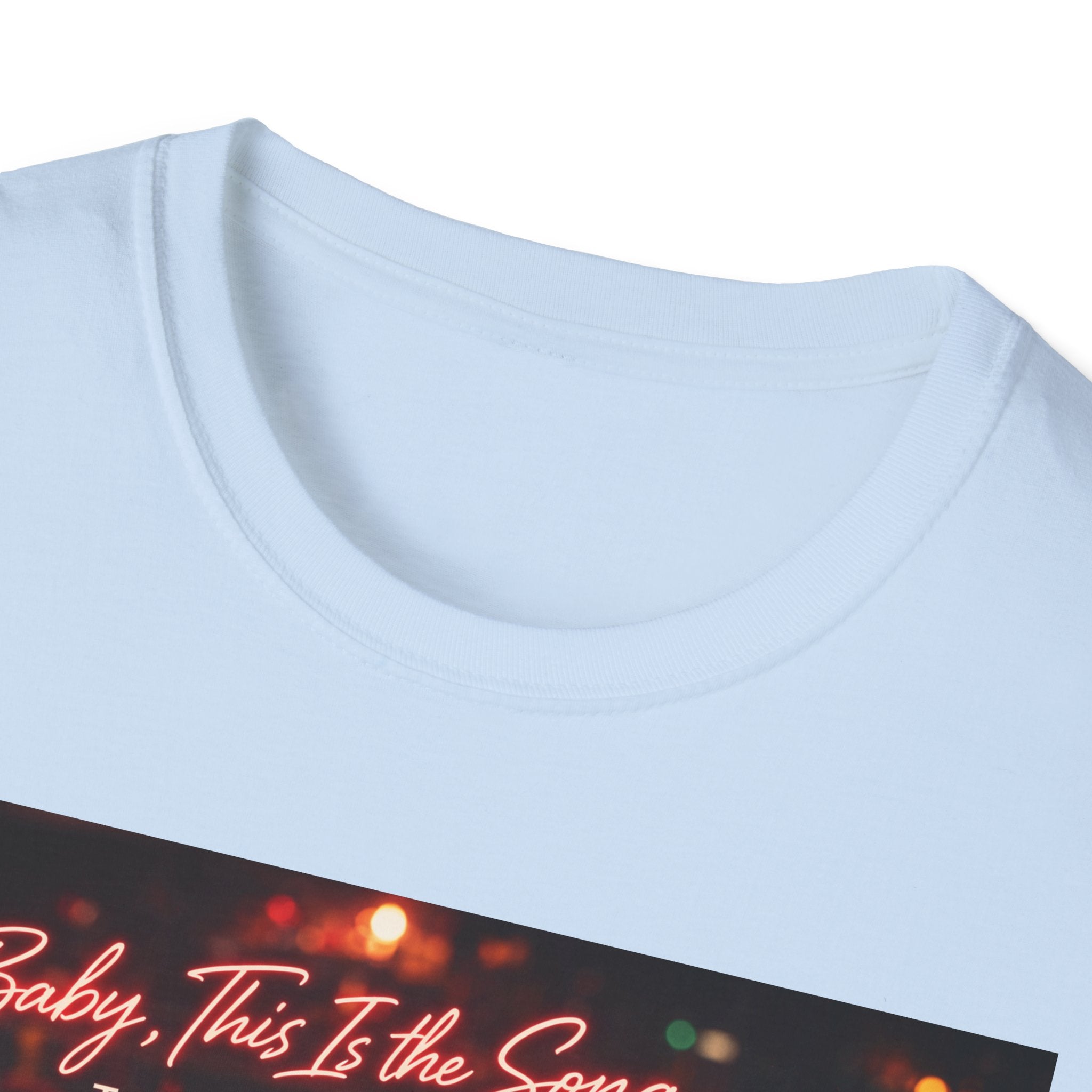 T‑Shirt — 'Baby, It's The Song That Counts'  Crownless and Full Throttle Album Cover Artwork Retro Candlelit Music Graphic Tee