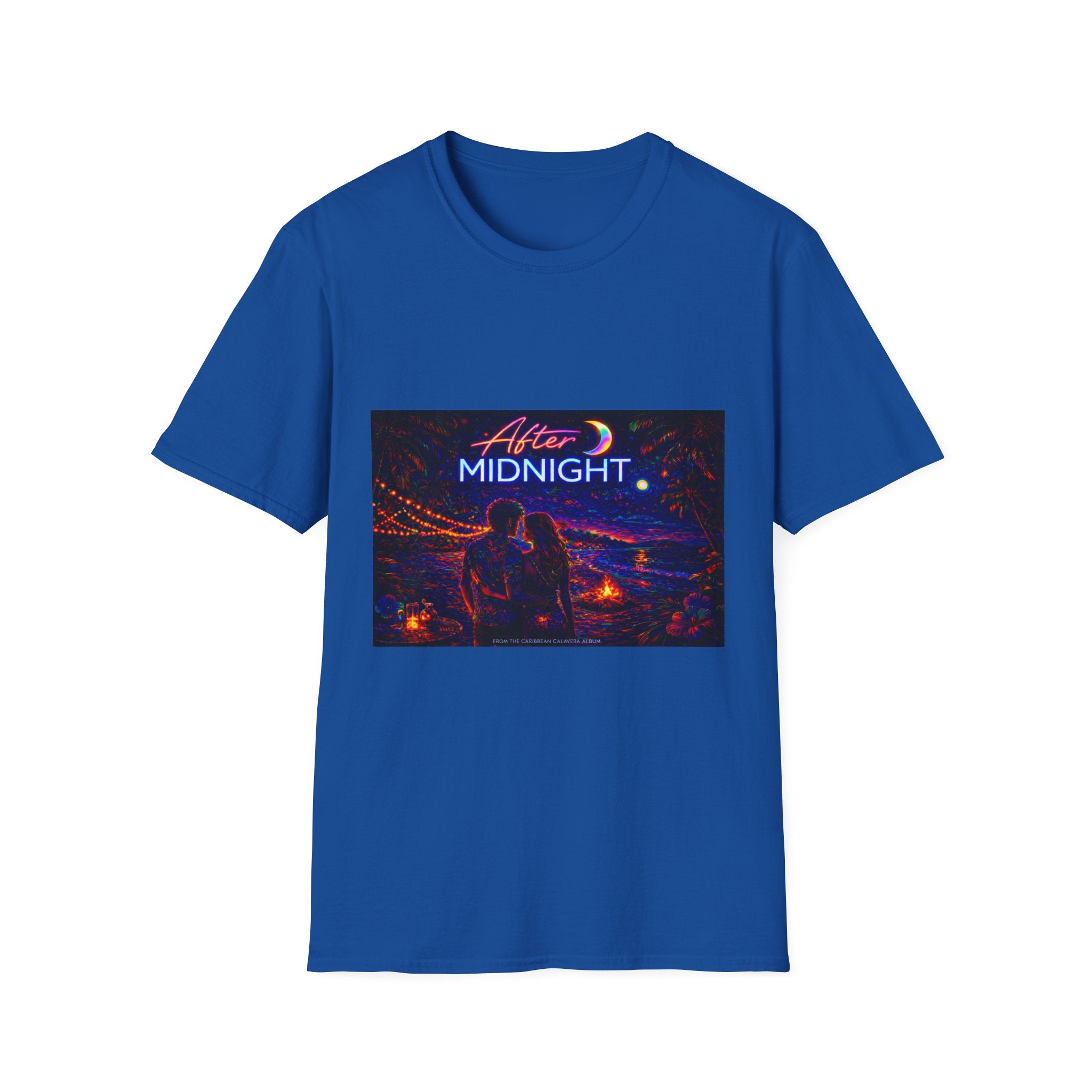After Midnight Song Cover Art From The Caribbean Calavera Album Hoodie Graphic T-Shirt — Neon City Nightscape Tee