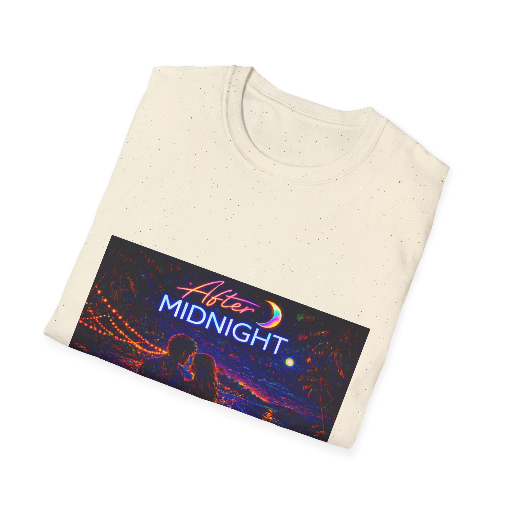 After Midnight Song Cover Art From The Caribbean Calavera Album Hoodie Graphic T-Shirt — Neon City Nightscape Tee