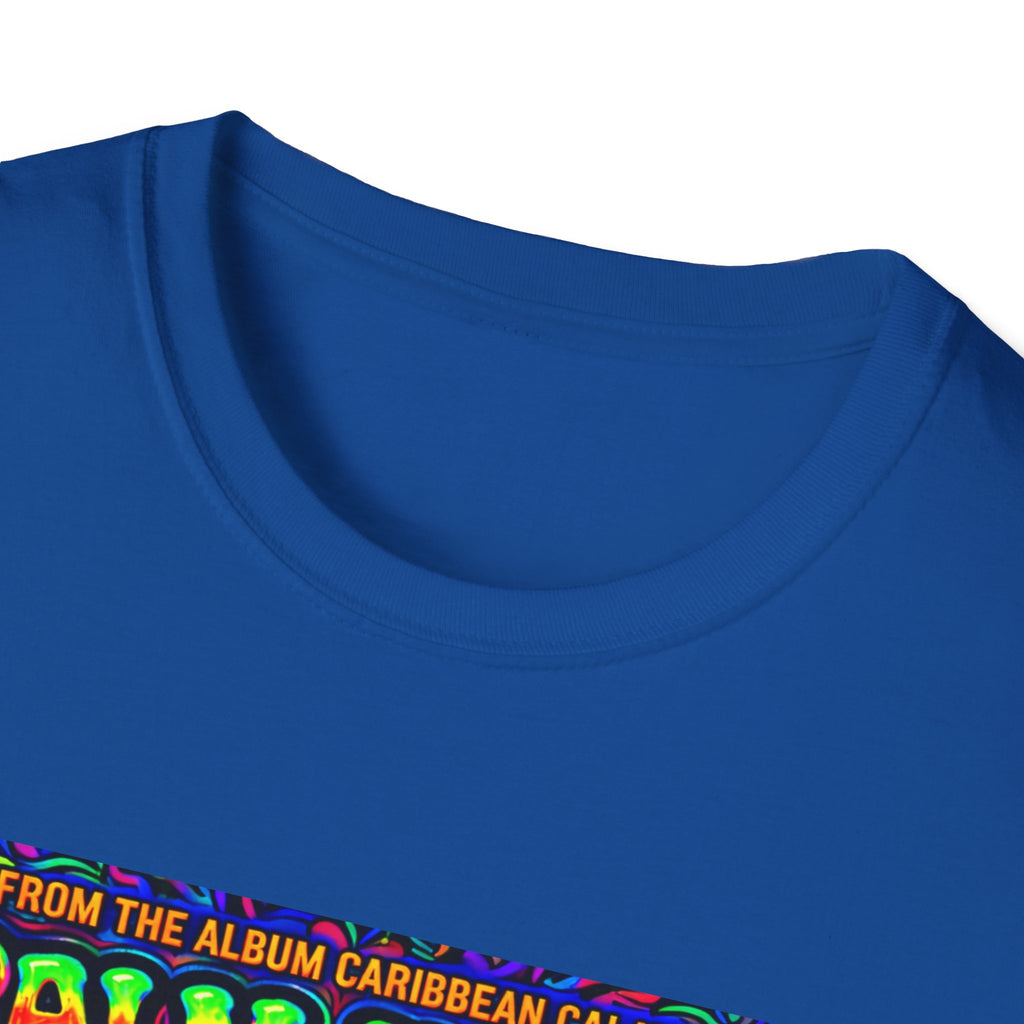 Palm Trees & Kisses Song Cover Art From The Caribbean Calavera Album  Tropical Graphic T-Shirt — Retro Sunset Beach Vibes