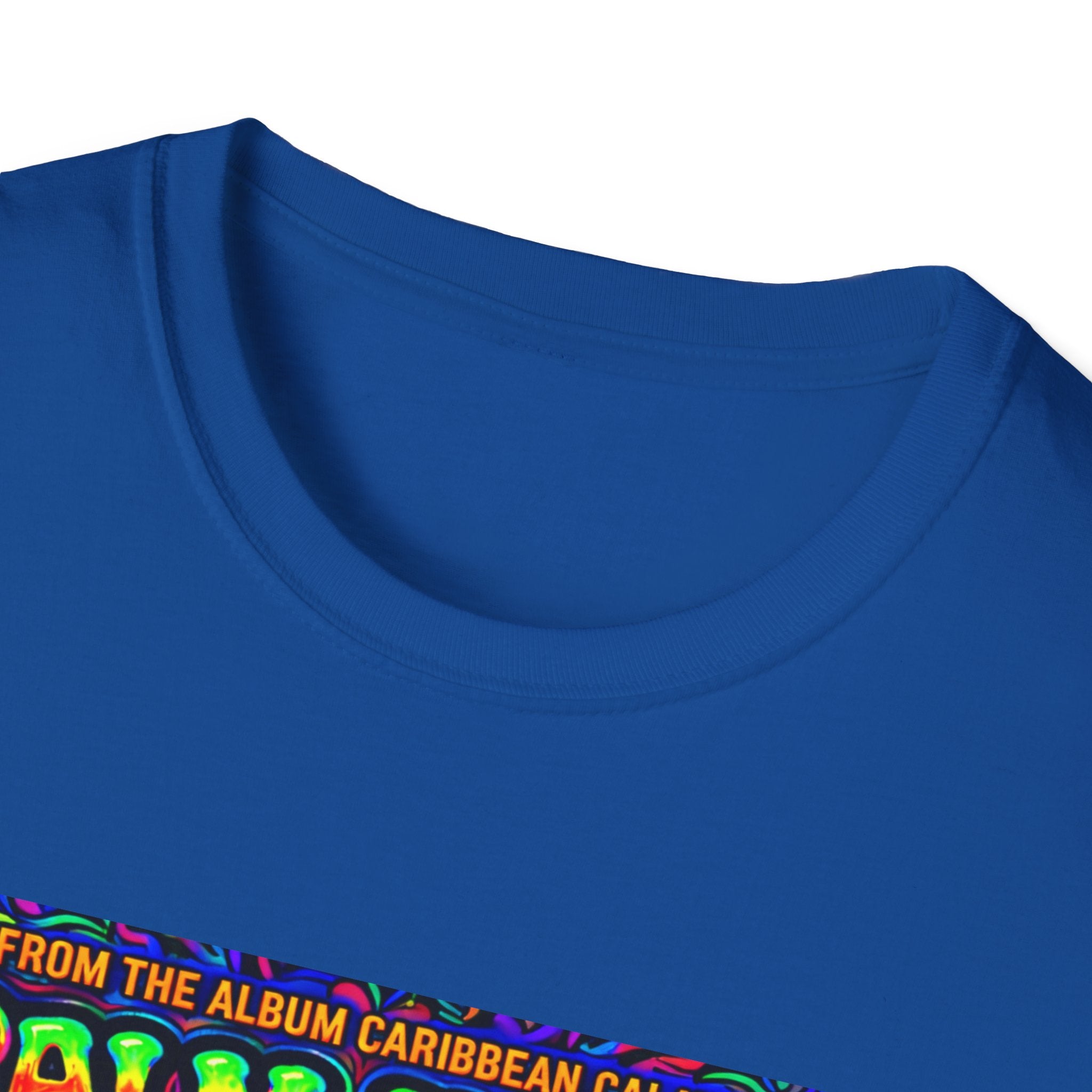 Palm Trees & Kisses Song Cover Art From The Caribbean Calavera Album  Tropical Graphic T-Shirt — Retro Sunset Beach Vibes