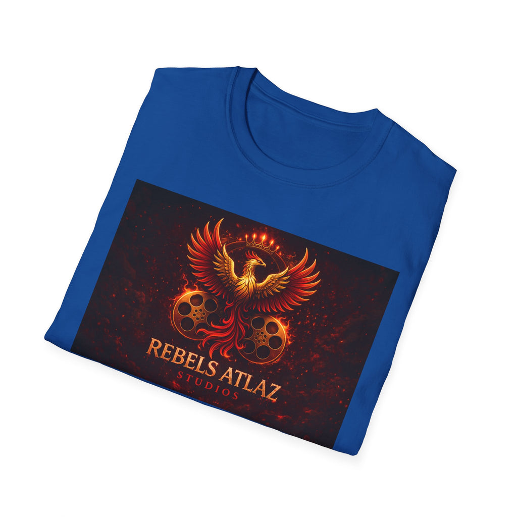 Rebelz Atlaz Film Studios Logo  Phoenix Skull T-Shirt