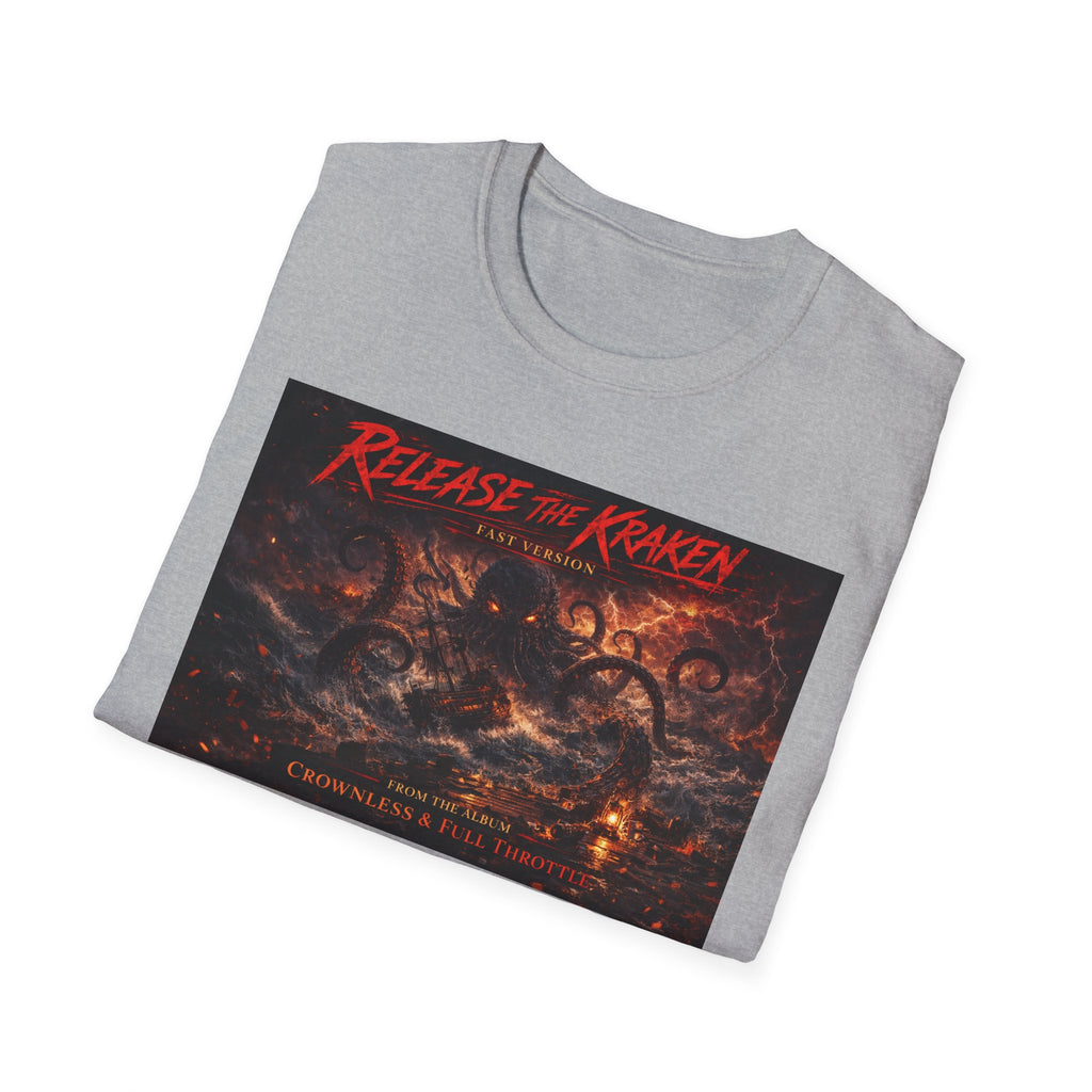 T-Shirt — 'Release the Kraken' Retro Nautical Kraken Graphic Tee