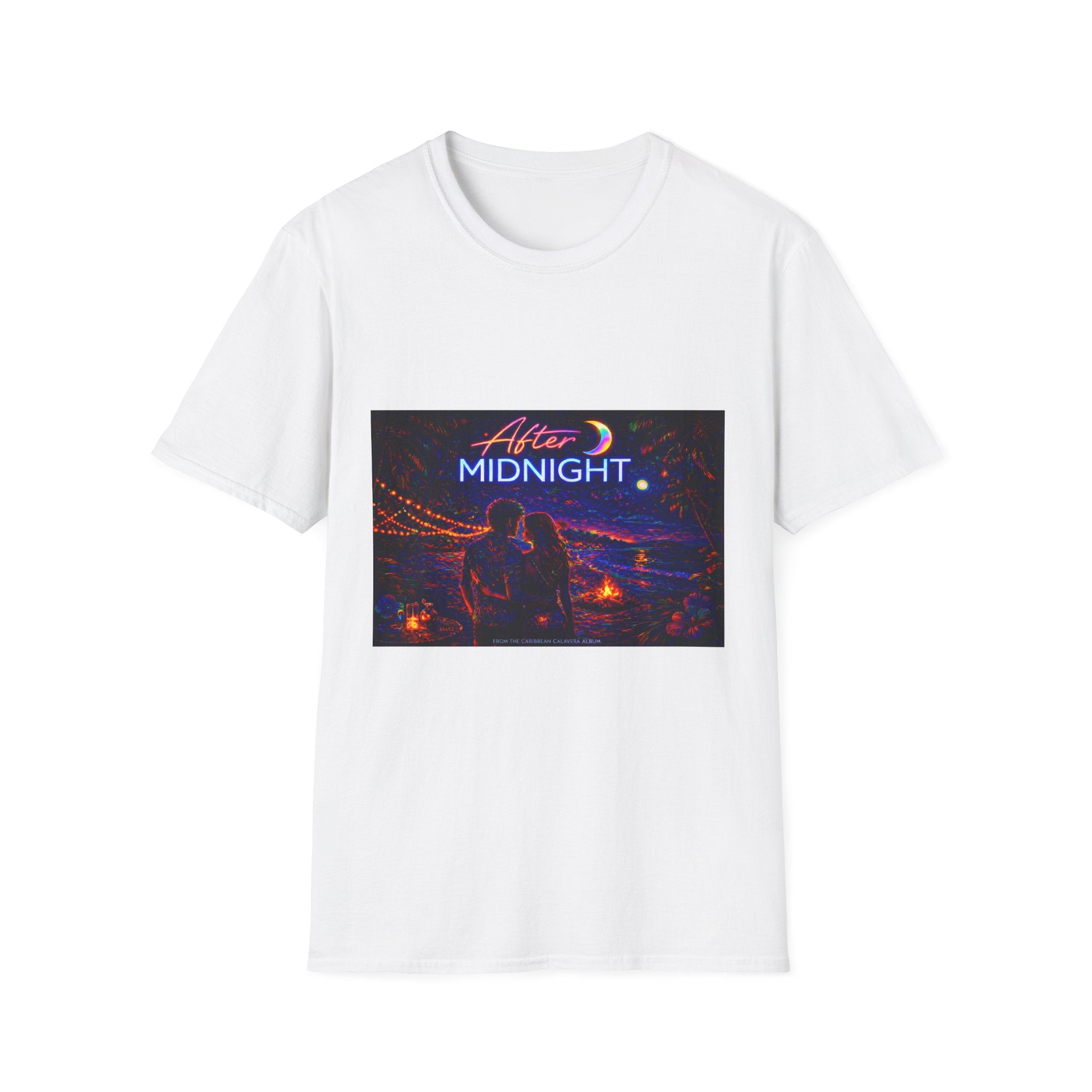 After Midnight Song Cover Art From The Caribbean Calavera Album Hoodie Graphic T-Shirt — Neon City Nightscape Tee