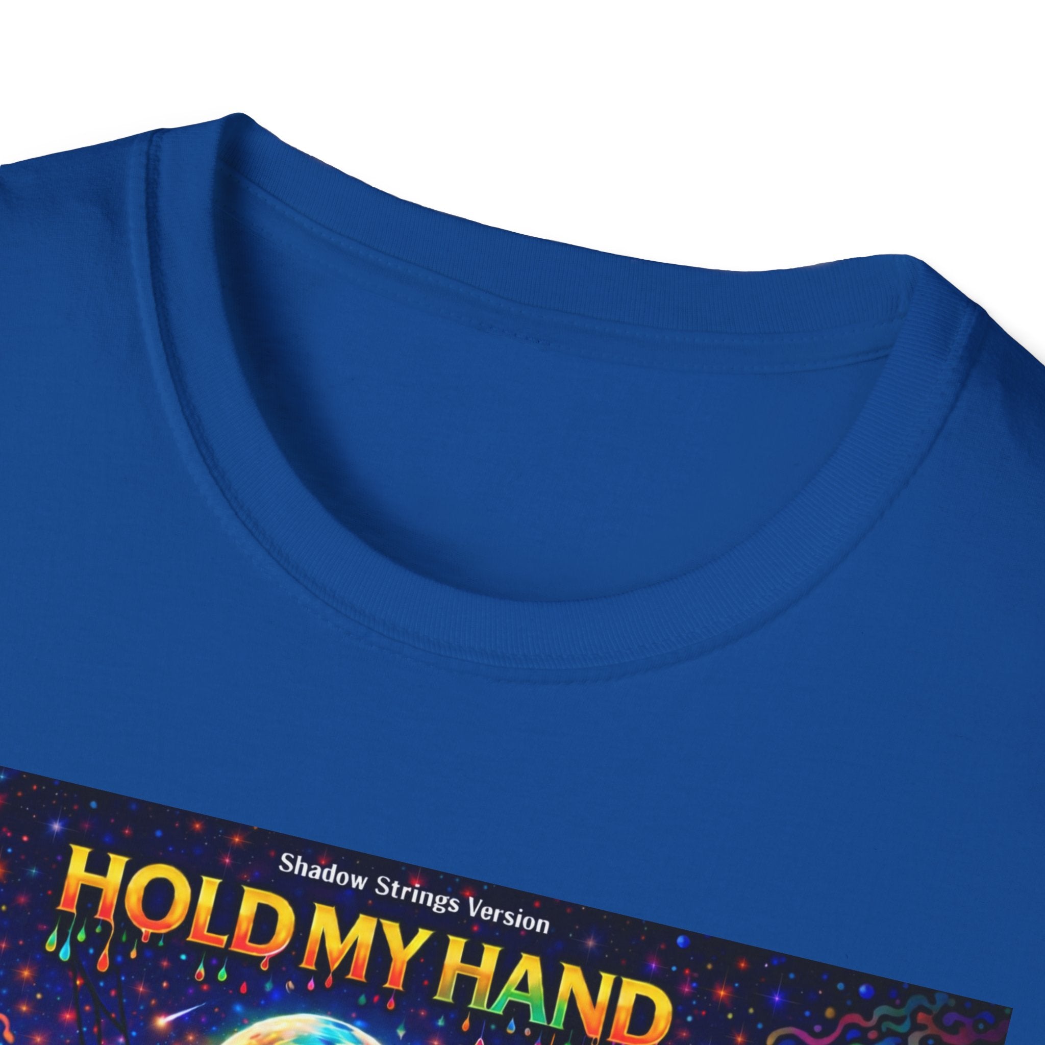 Hold My Hand Graphic T-Shirt  Song Cover Art From The Caribbean Calavera Album — Cosmic Couple Silhouette Tee