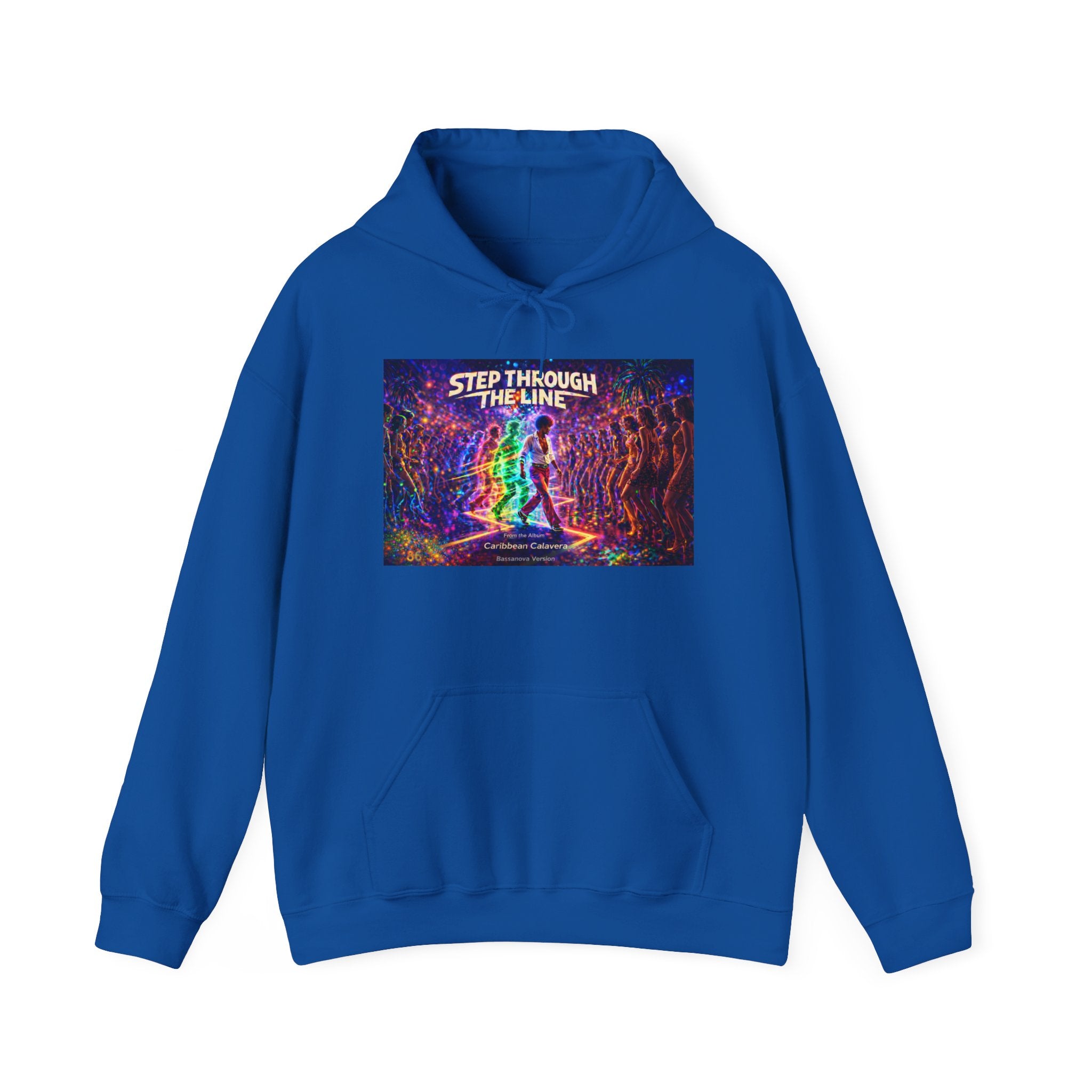 Step Through The Line Hoodie Song Cover Art From The Caribbean Calavera Album — Psychedelic Trippy Graphic Pullover