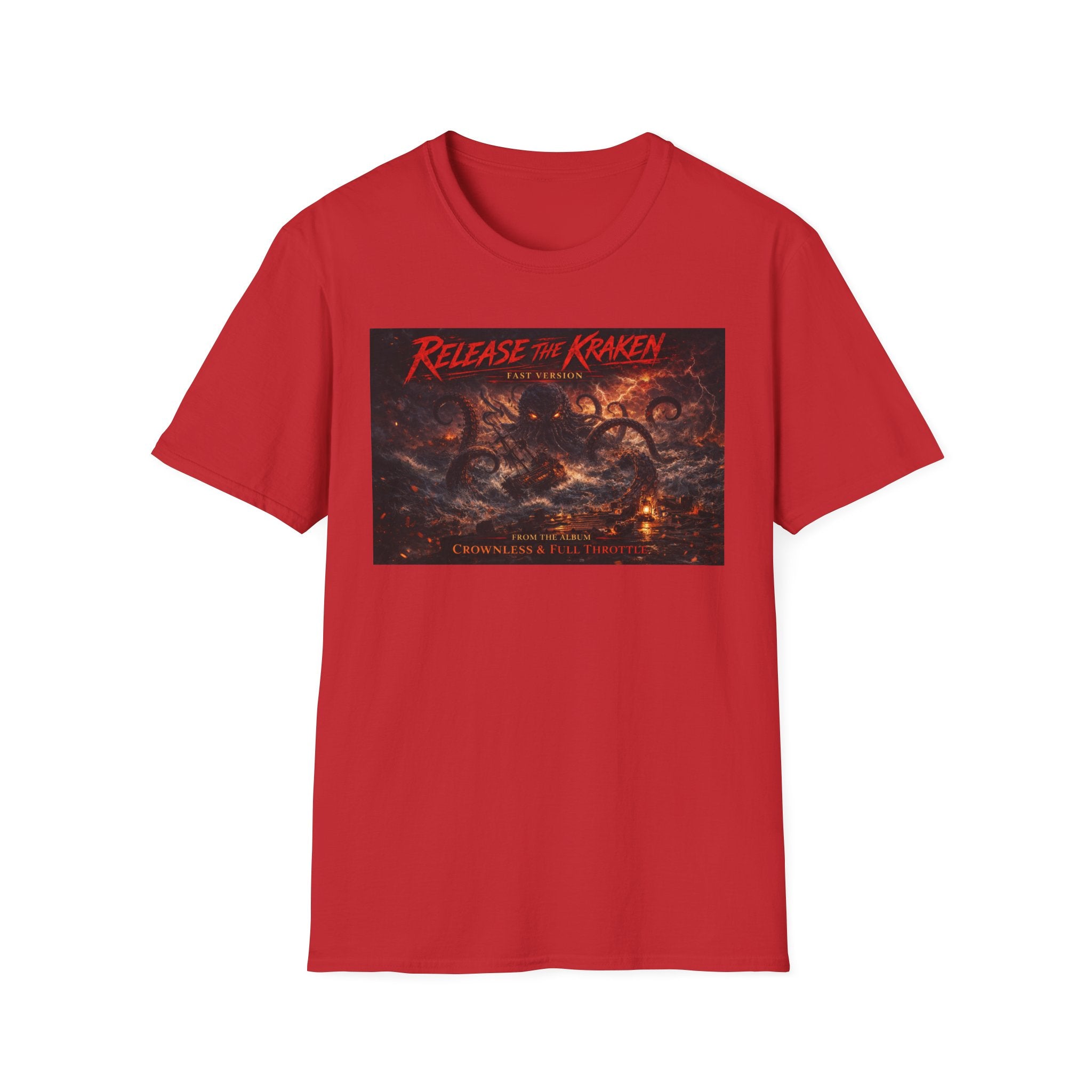 T-Shirt — 'Release the Kraken' Retro Nautical Kraken Graphic Tee