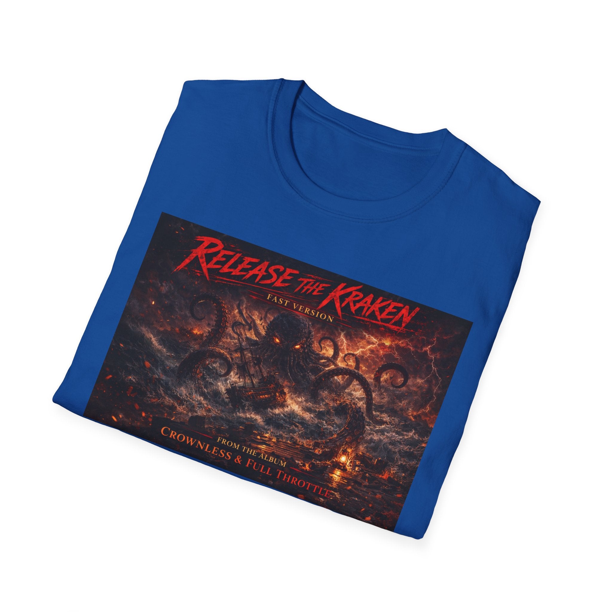 T-Shirt — 'Release the Kraken' Retro Nautical Kraken Graphic Tee
