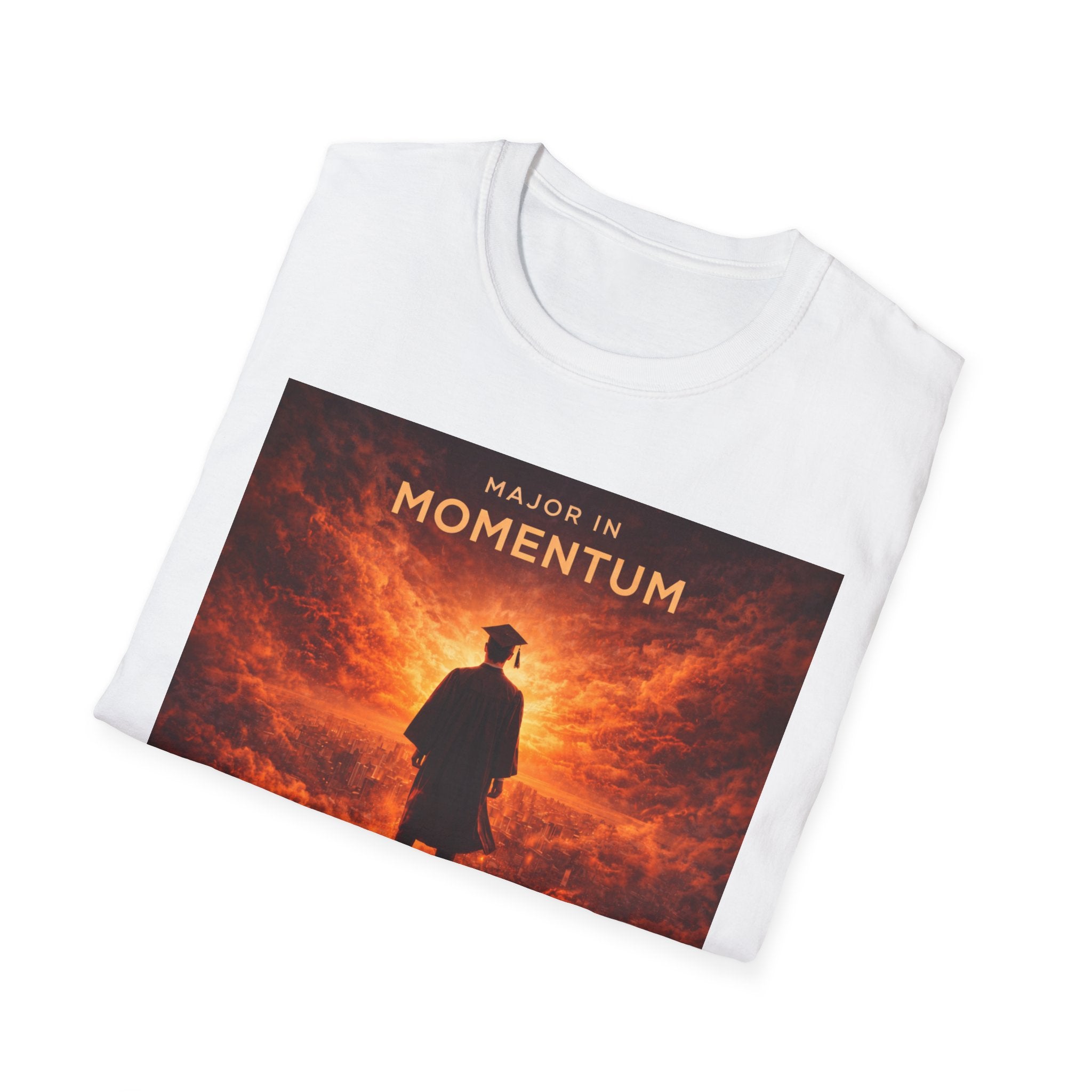 T‑Shirt – "Major in Momentum" Album Art Tee (Silhouette & Fiery Sky)
