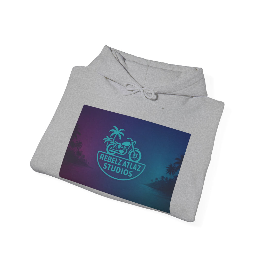 Rebel Atlas Studios Tropical Logo Hoodie Song Cover Art From The Caribbean Calavera Album