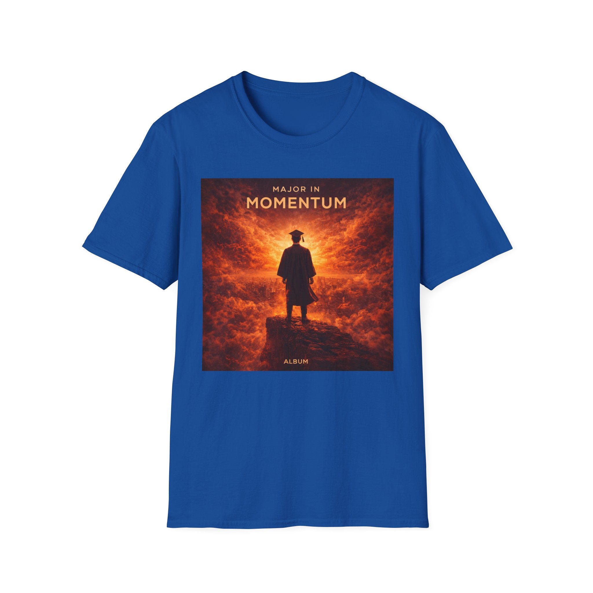 T‑Shirt – "Major in Momentum" Album Art Tee (Silhouette & Fiery Sky)