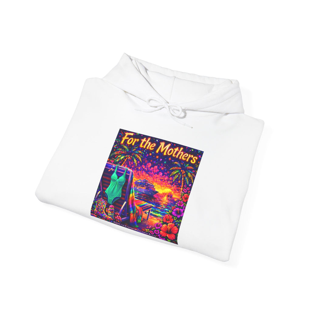 For the Mothers Hoodie —   Song Cover Art From The Caribbean Calavera Album  Psychedelic Moonlit Cat Art Sweatshirt