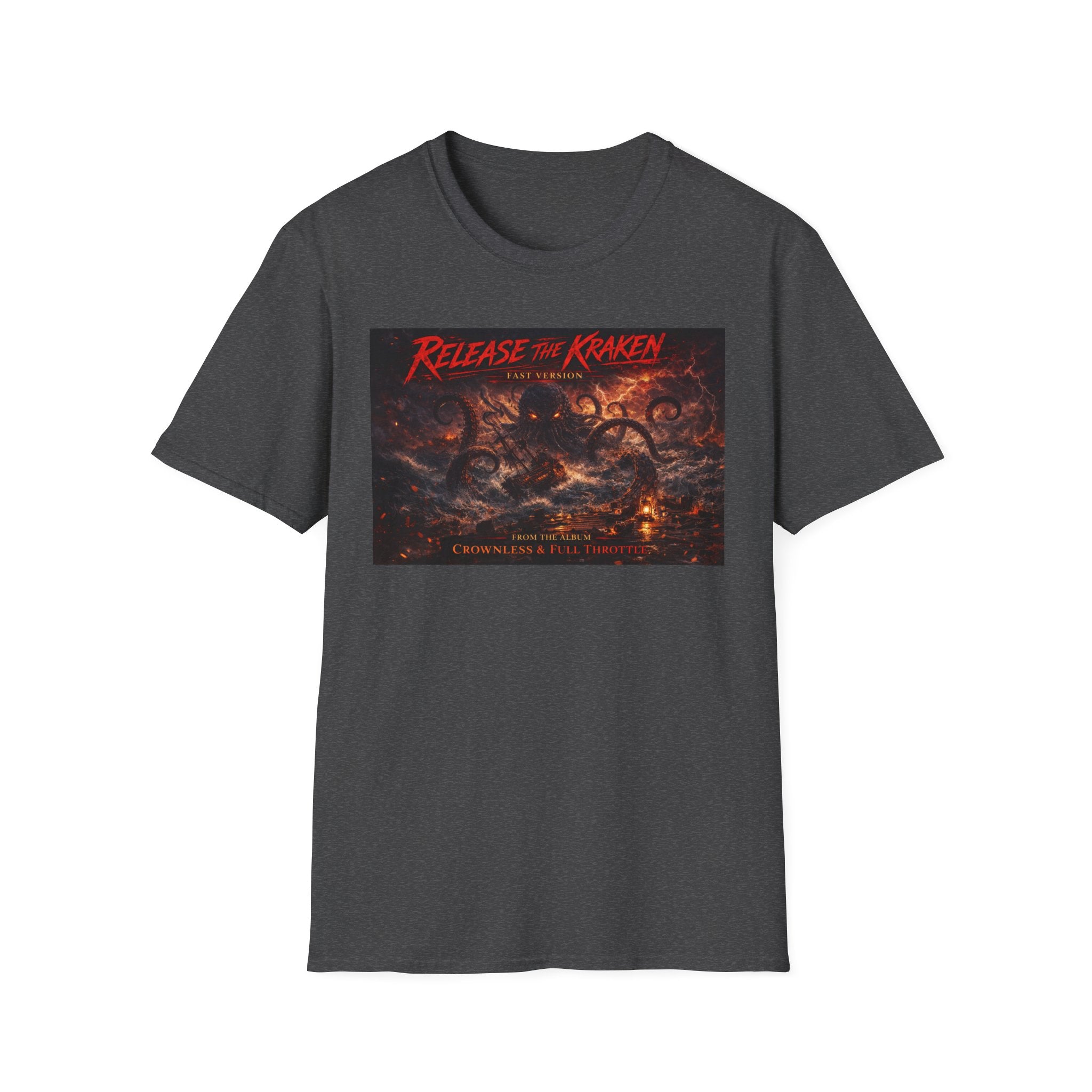 T-Shirt — 'Release the Kraken' Retro Nautical Kraken Graphic Tee