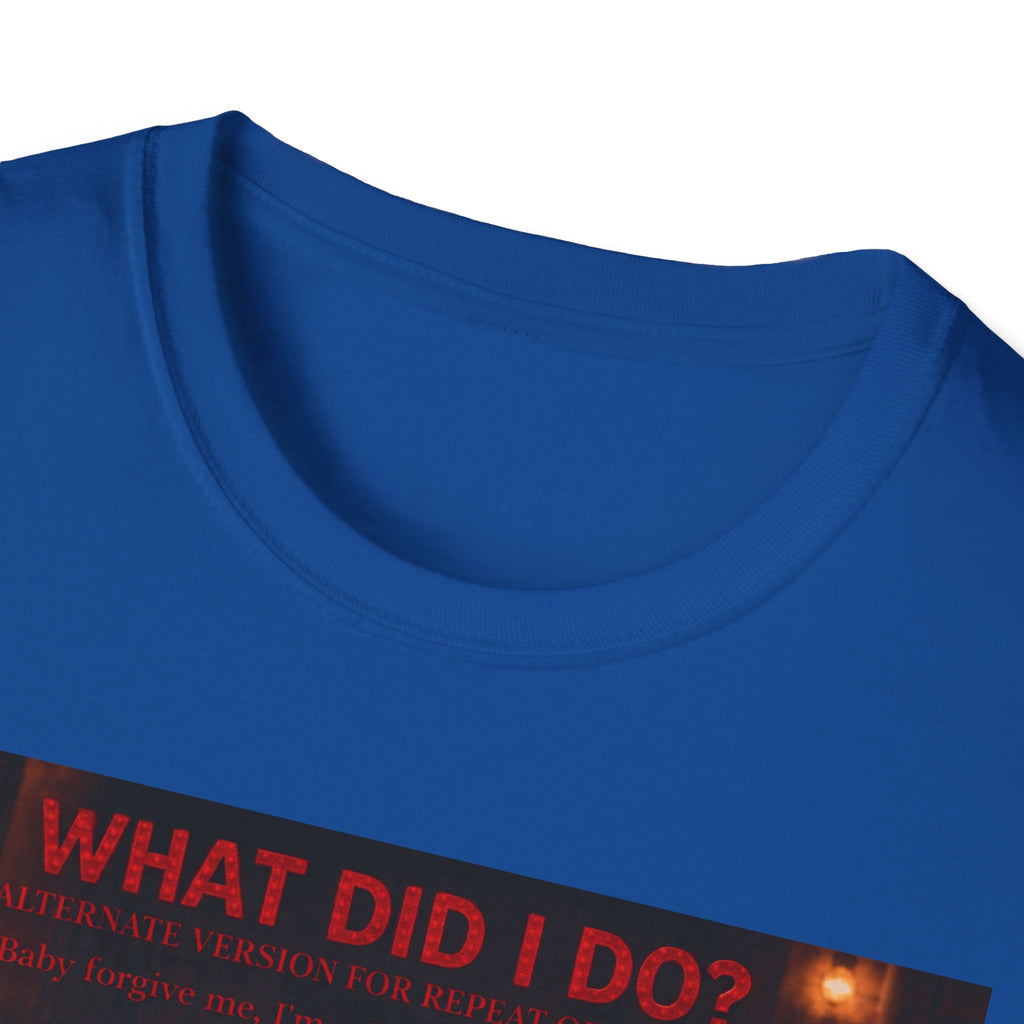 T-Shirt — "What Did I Do?" Dark Vintage Portrait Graphic Tee