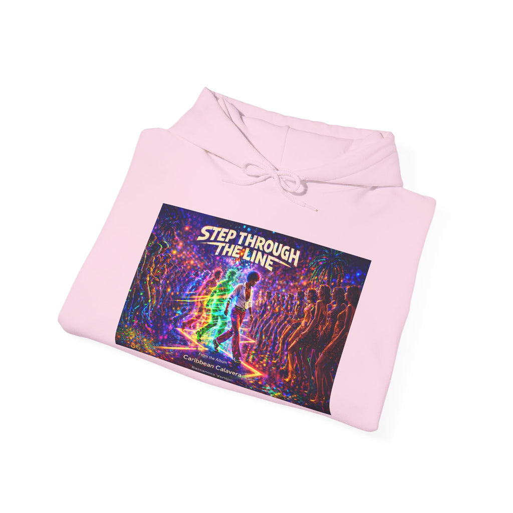 Step Through The Line Hoodie Song Cover Art From The Caribbean Calavera Album — Psychedelic Trippy Graphic Pullover