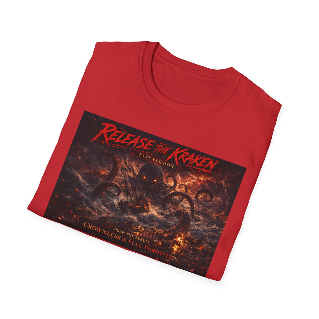 T-Shirt — 'Release the Kraken' Retro Nautical Kraken Graphic Tee