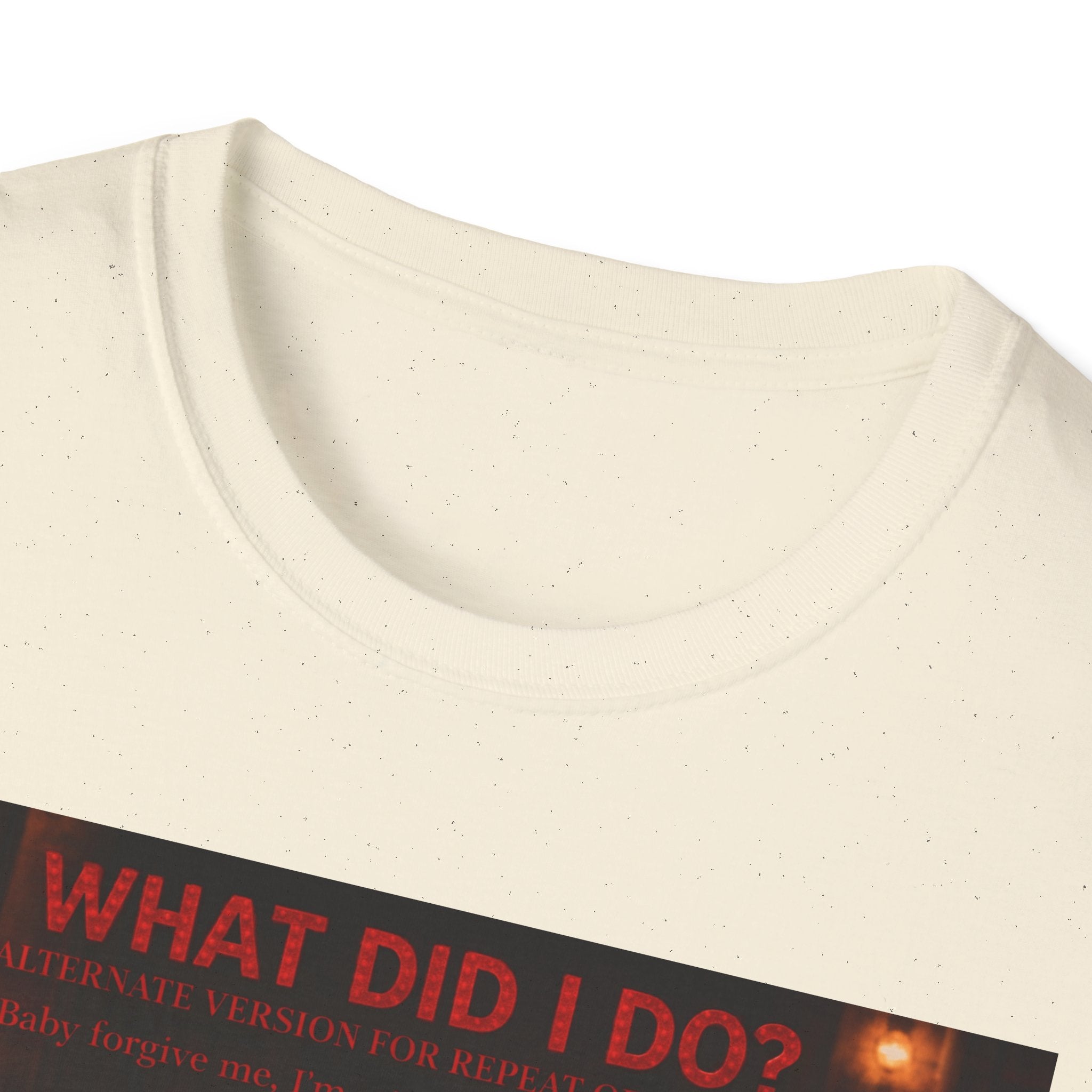 T-Shirt — "What Did I Do?" Dark Vintage Portrait Graphic Tee