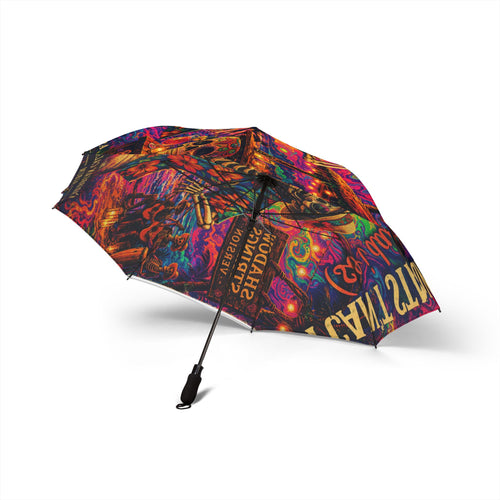 Can't Stand it So I Dance Foldable Umbrella — Psychedelic Skeleton Art Rain Umbrella (Don’t Stand in the Shadows)