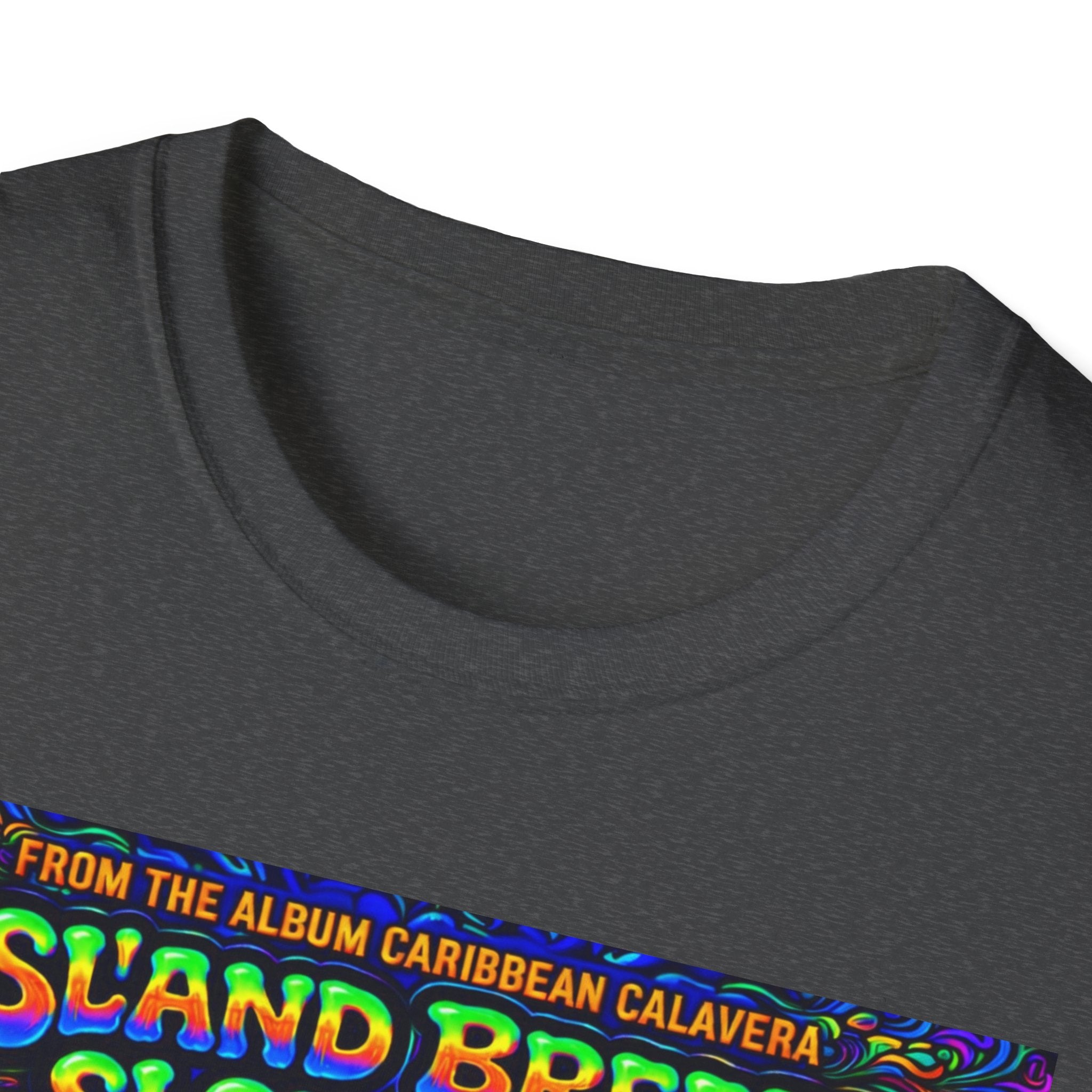 Island Breeze Slow Jam T-Shirt  Song Cover Art From The Caribbean Calavera Album   — Retro Tropical Sunset Music Tee