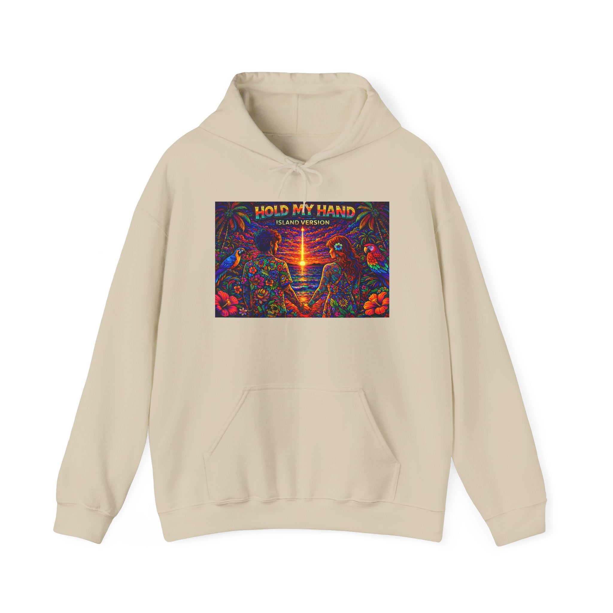 Hold My Hand Like You Used to Island Version Song Cover From Caribbean Calavera Album  Retro Rave Graphic Sweatshirt
