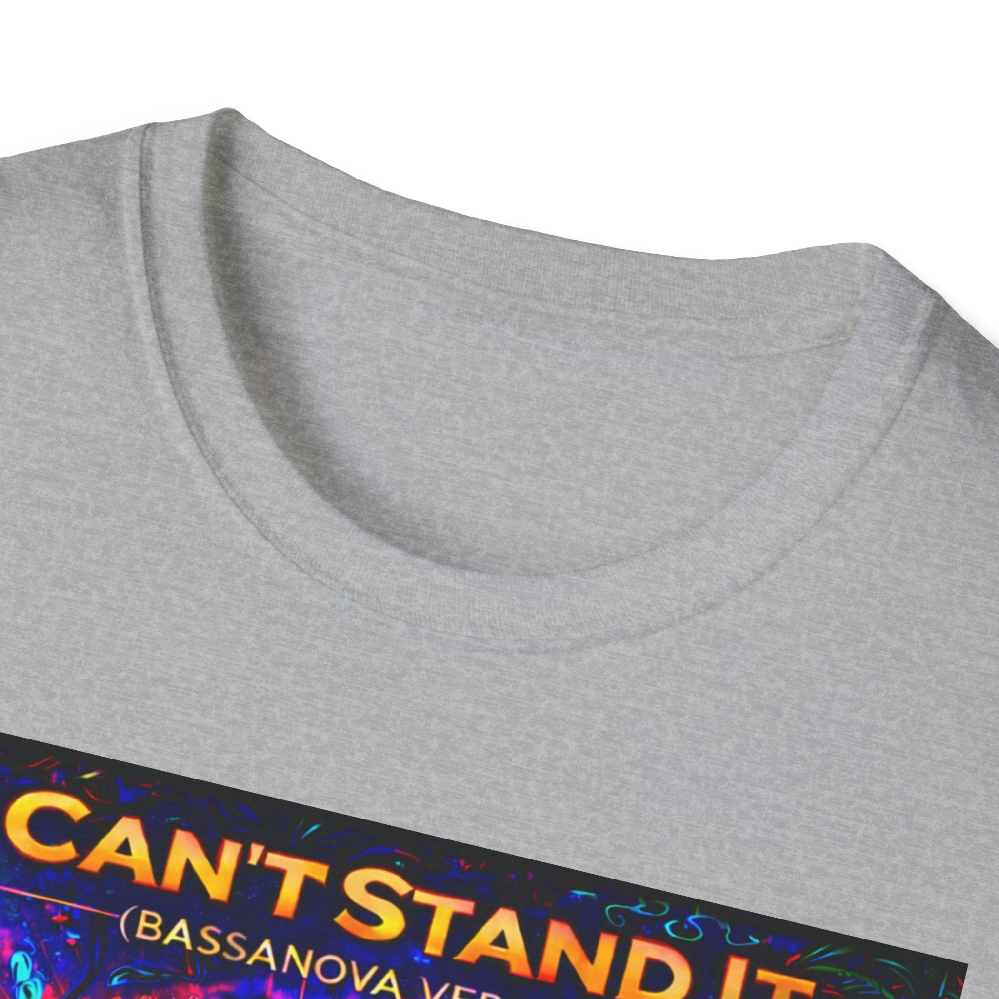 I Can't Stand It Dance T-Shirt   Song Cover Art From The Caribbean Calavera Album — Vibrant Caribbean Disco Sunset Tee