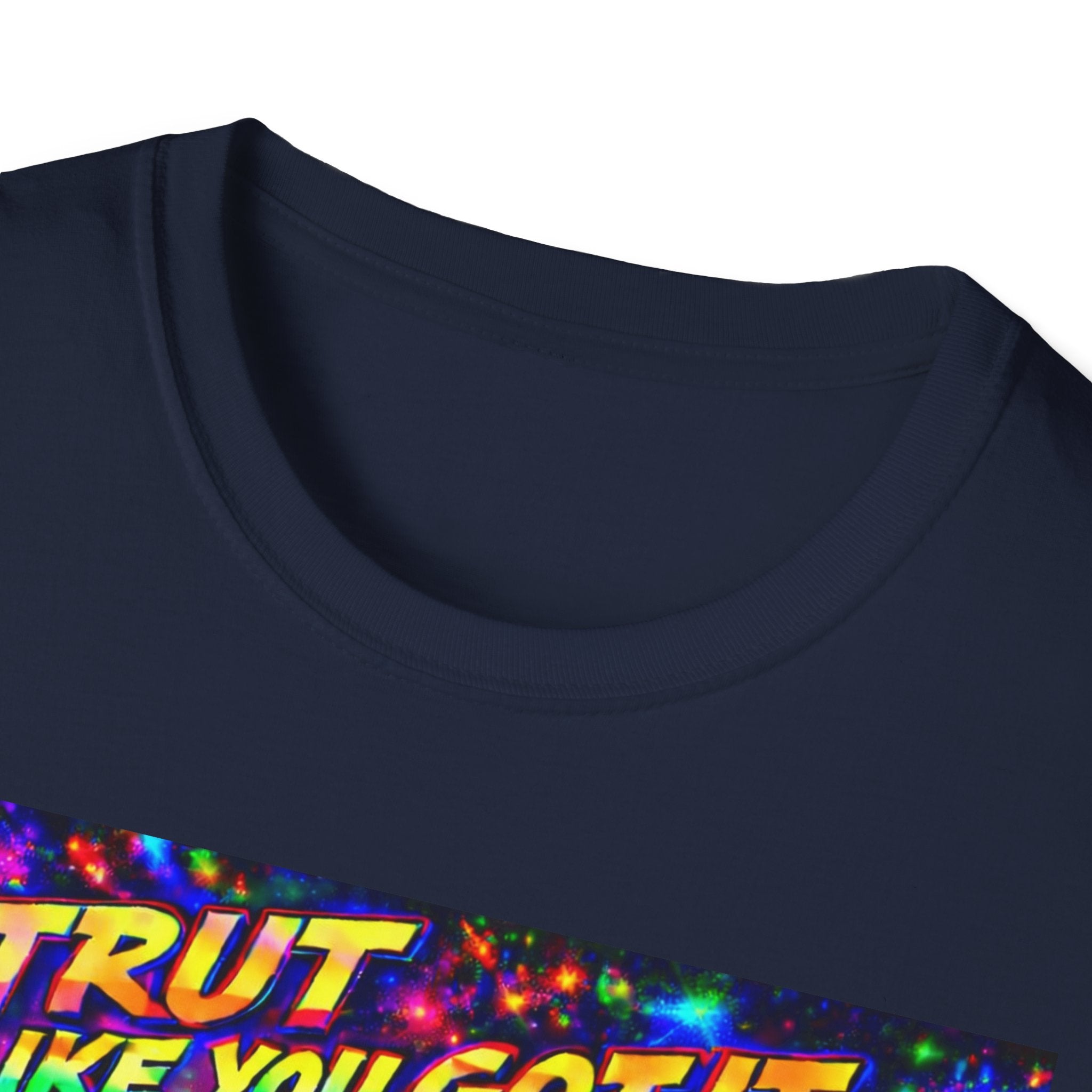 Strut Like You Got It   Song Cover Art From The Caribbean Calavera Album   Neon Retro Graphic Tee T-SHIRT