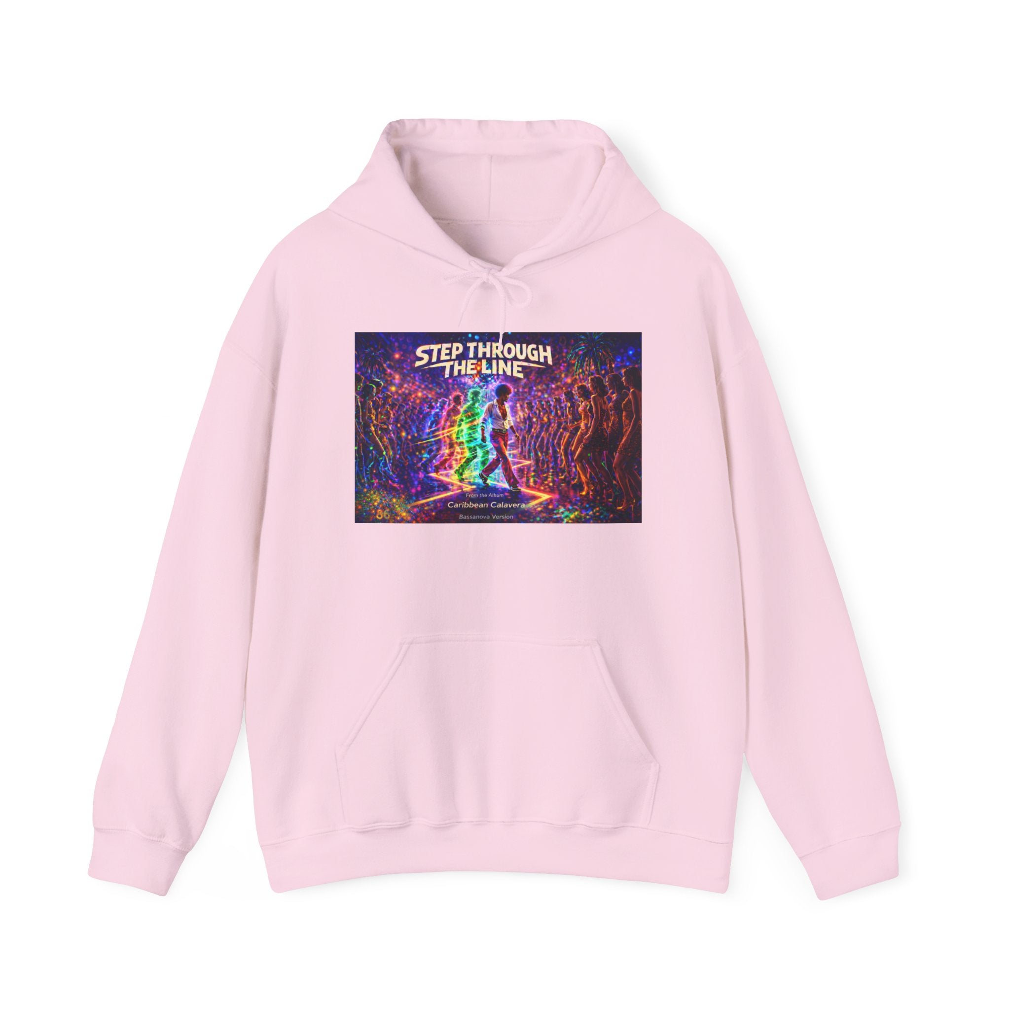 Step Through The Line Hoodie Song Cover Art From The Caribbean Calavera Album — Psychedelic Trippy Graphic Pullover