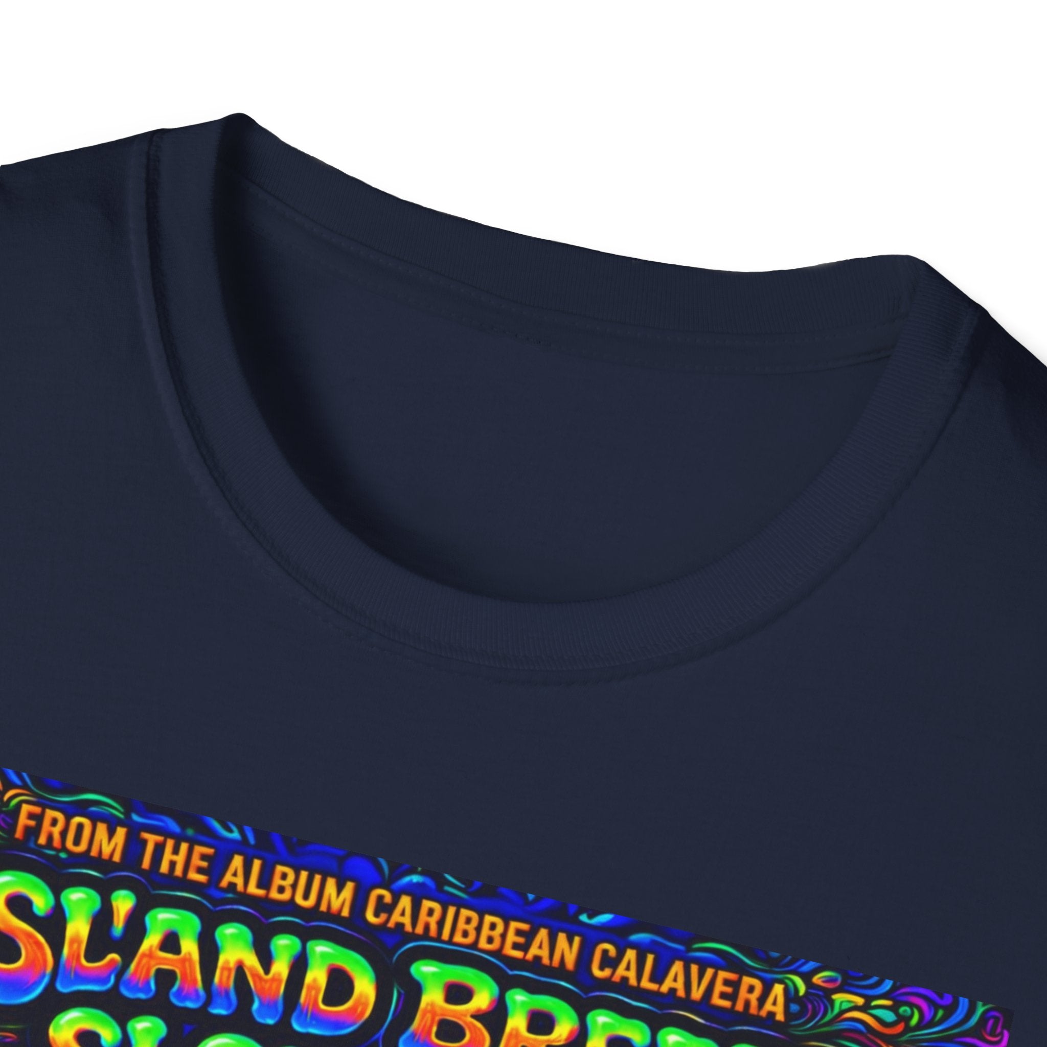 Island Breeze Slow Jam T-Shirt  Song Cover Art From The Caribbean Calavera Album   — Retro Tropical Sunset Music Tee