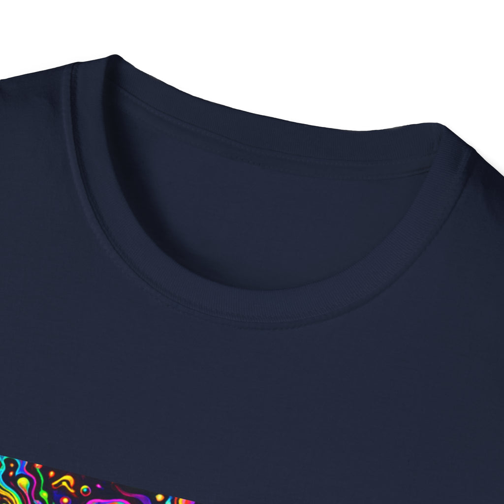 Funkify Graphic T‑Shirt   Song Cover Art From The Caribbean Calavera Album — Psychedelic Neon Music Art Tee