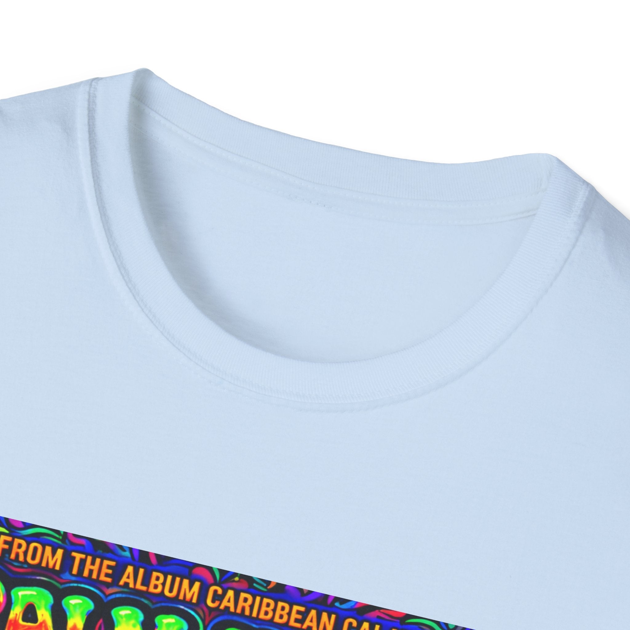 Palm Trees & Kisses Song Cover Art From The Caribbean Calavera Album  Tropical Graphic T-Shirt — Retro Sunset Beach Vibes