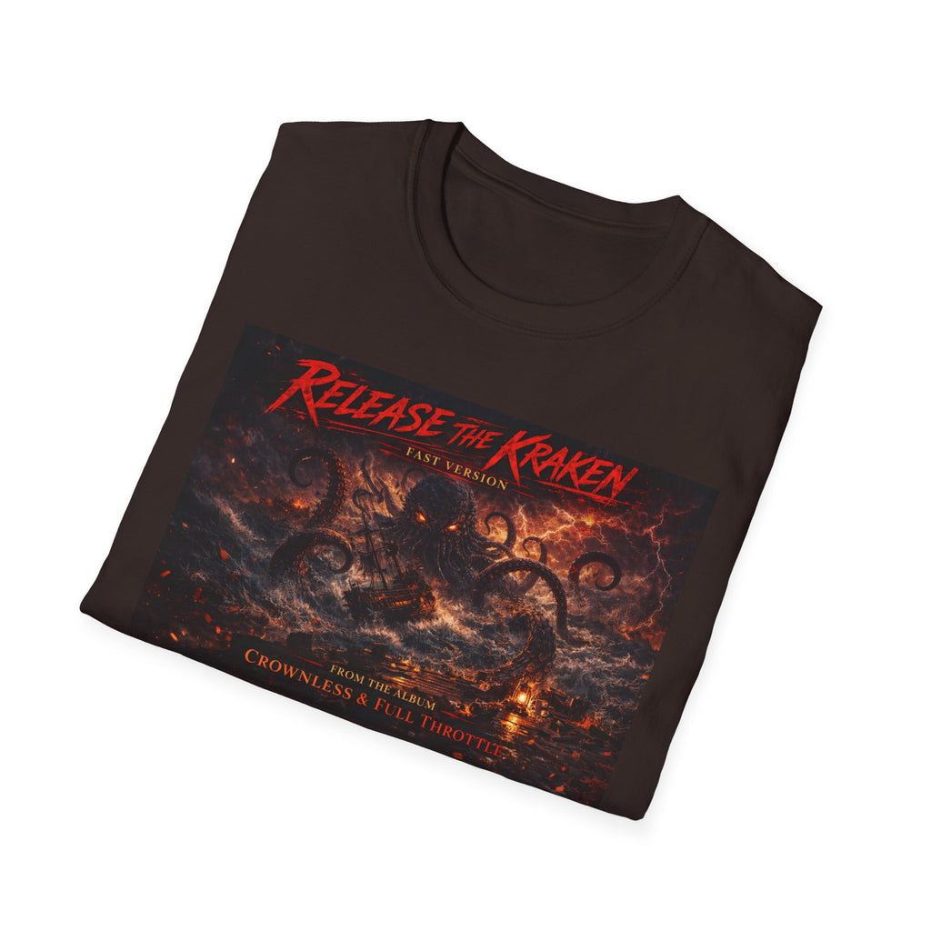 T-Shirt — 'Release the Kraken' Retro Nautical Kraken Graphic Tee