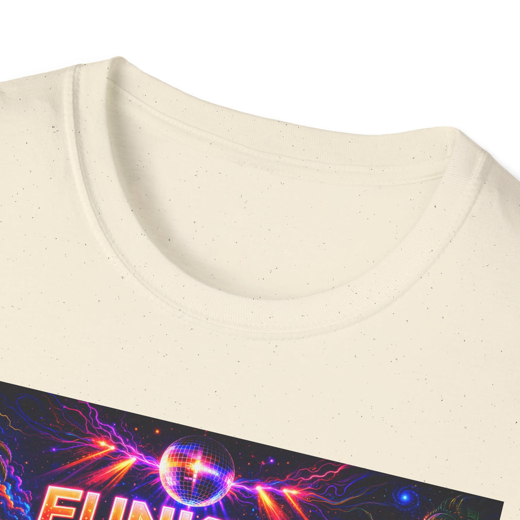 Funkify   Song Cover Art From The Caribbean Calavera Album  Neon City T-Shirt – Retro Synthwave Music Tee