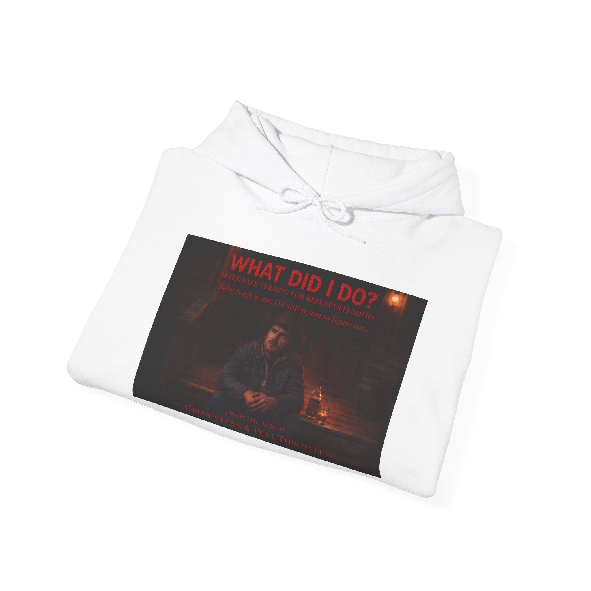 What Did I Do? Hoodie — Dark Aesthetic Graphic Pullover