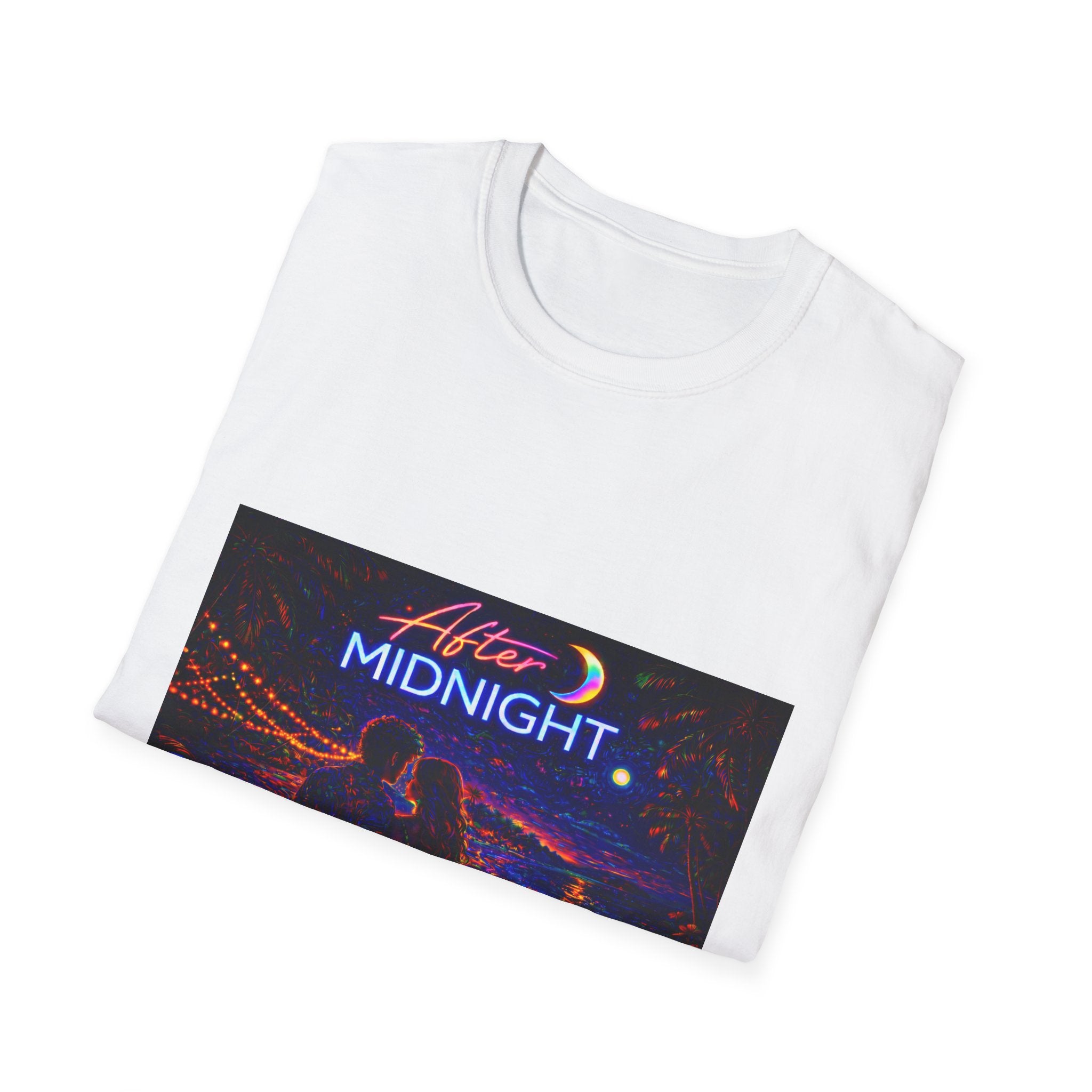 After Midnight Song Cover Art From The Caribbean Calavera Album Hoodie Graphic T-Shirt — Neon City Nightscape Tee