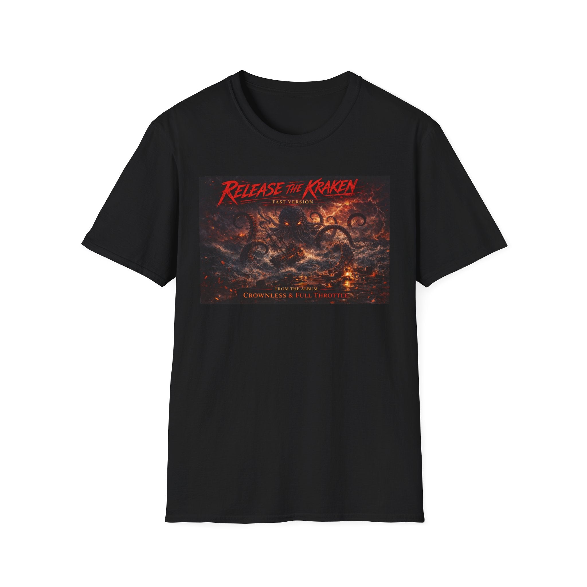T-Shirt — 'Release the Kraken' Retro Nautical Kraken Graphic Tee