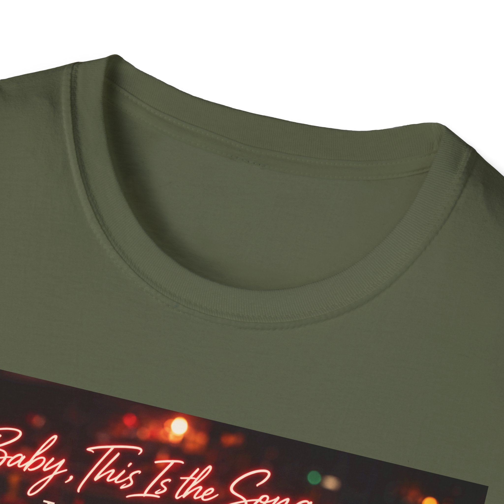 T‑Shirt — 'Baby, It's The Song That Counts'  Crownless and Full Throttle Album Cover Artwork Retro Candlelit Music Graphic Tee