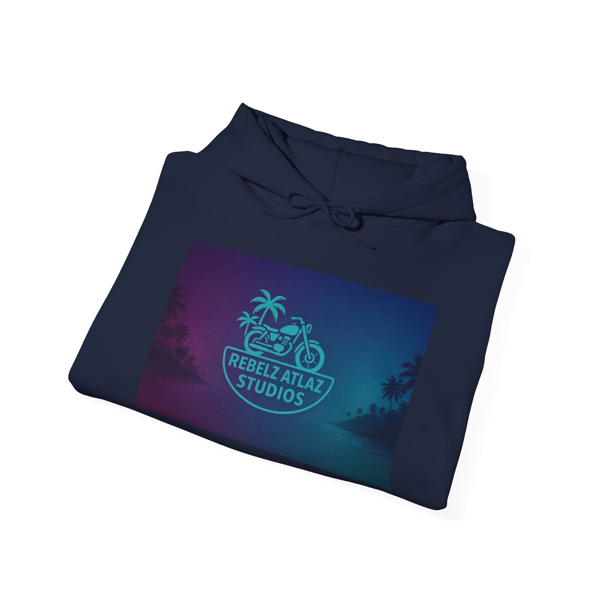 Rebel Atlas Studios Tropical Logo Hoodie Song Cover Art From The Caribbean Calavera Album