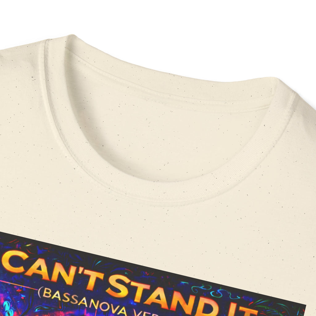 I Can't Stand It Dance T-Shirt   Song Cover Art From The Caribbean Calavera Album — Vibrant Caribbean Disco Sunset Tee