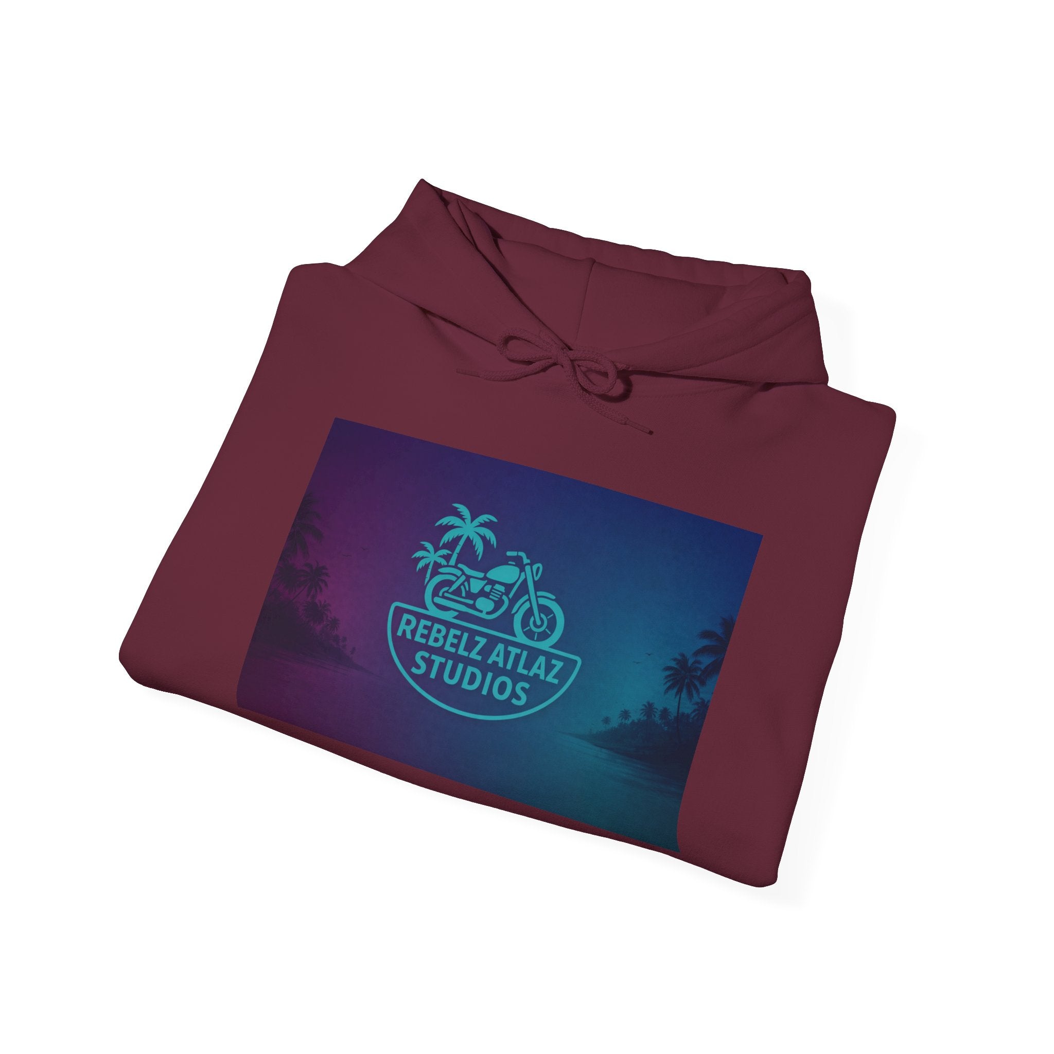 Rebel Atlas Studios Tropical Logo Hoodie Song Cover Art From The Caribbean Calavera Album