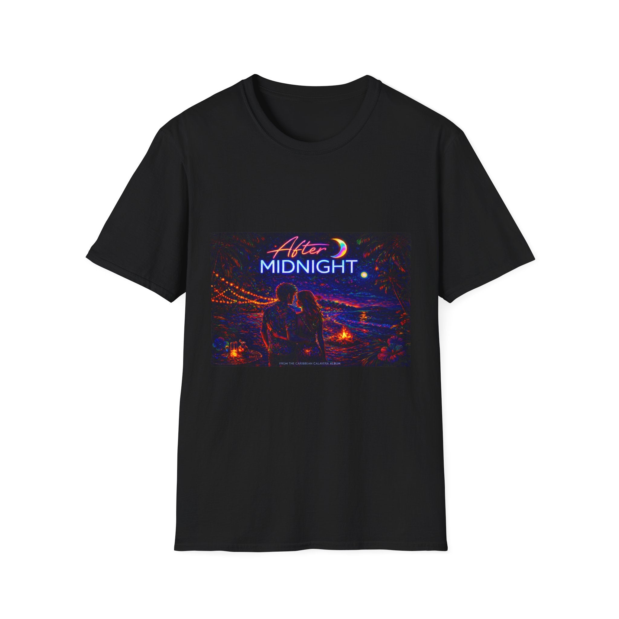 After Midnight Song Cover Art From The Caribbean Calavera Album Hoodie Graphic T-Shirt — Neon City Nightscape Tee