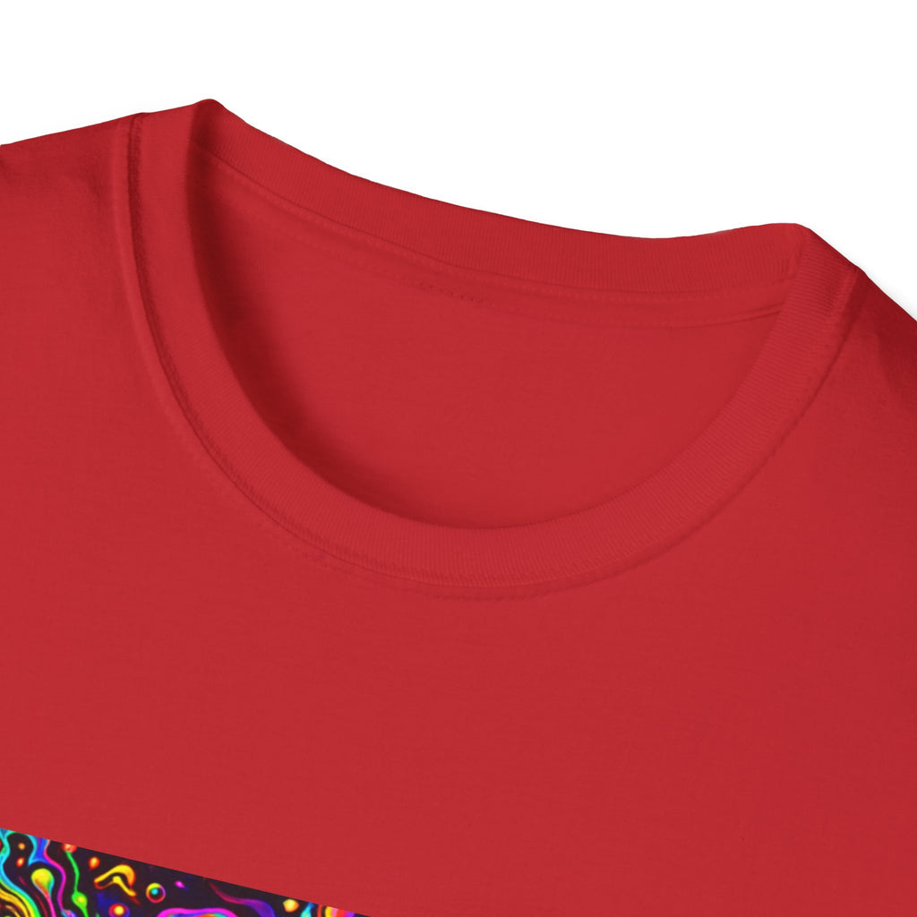 Funkify Graphic T‑Shirt   Song Cover Art From The Caribbean Calavera Album — Psychedelic Neon Music Art Tee
