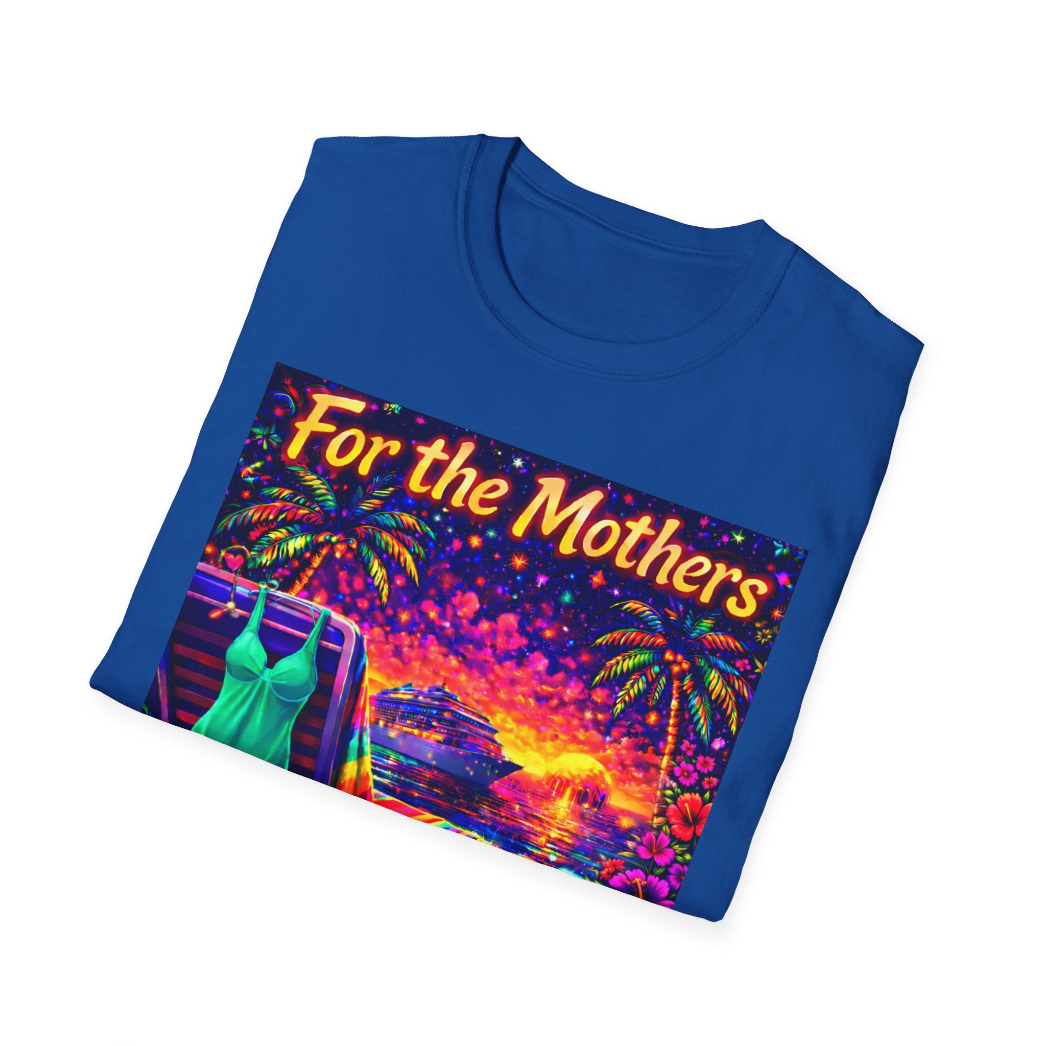 For the Mothers Tropical Sunset T‑Shirt   Song Cover Art From The Caribbean Calavera Album  — Beach Vacation Mother's Day Gift