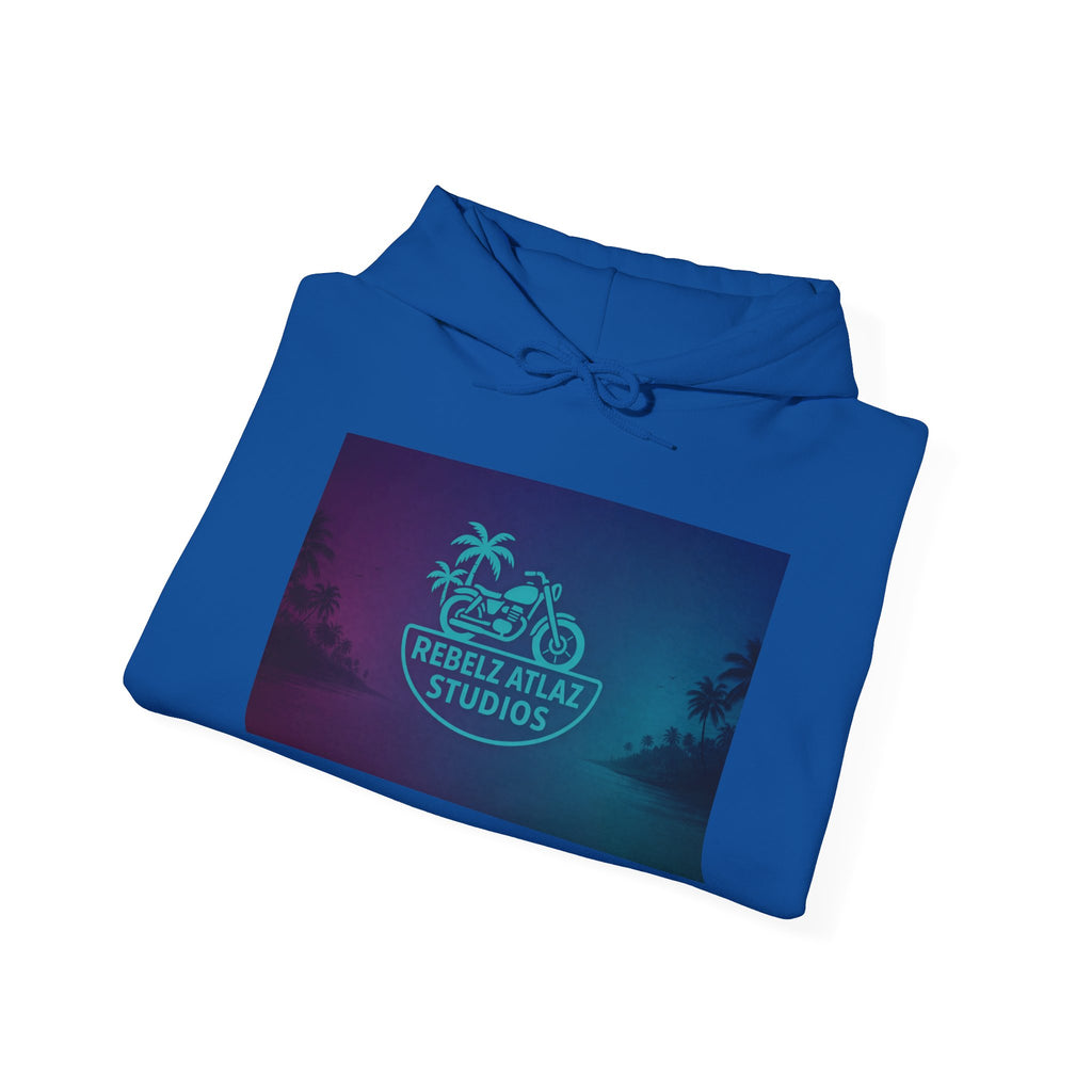 Rebel Atlas Studios Tropical Logo Hoodie Song Cover Art From The Caribbean Calavera Album