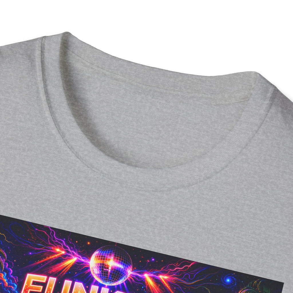 Funkify   Song Cover Art From The Caribbean Calavera Album  Neon City T-Shirt – Retro Synthwave Music Tee