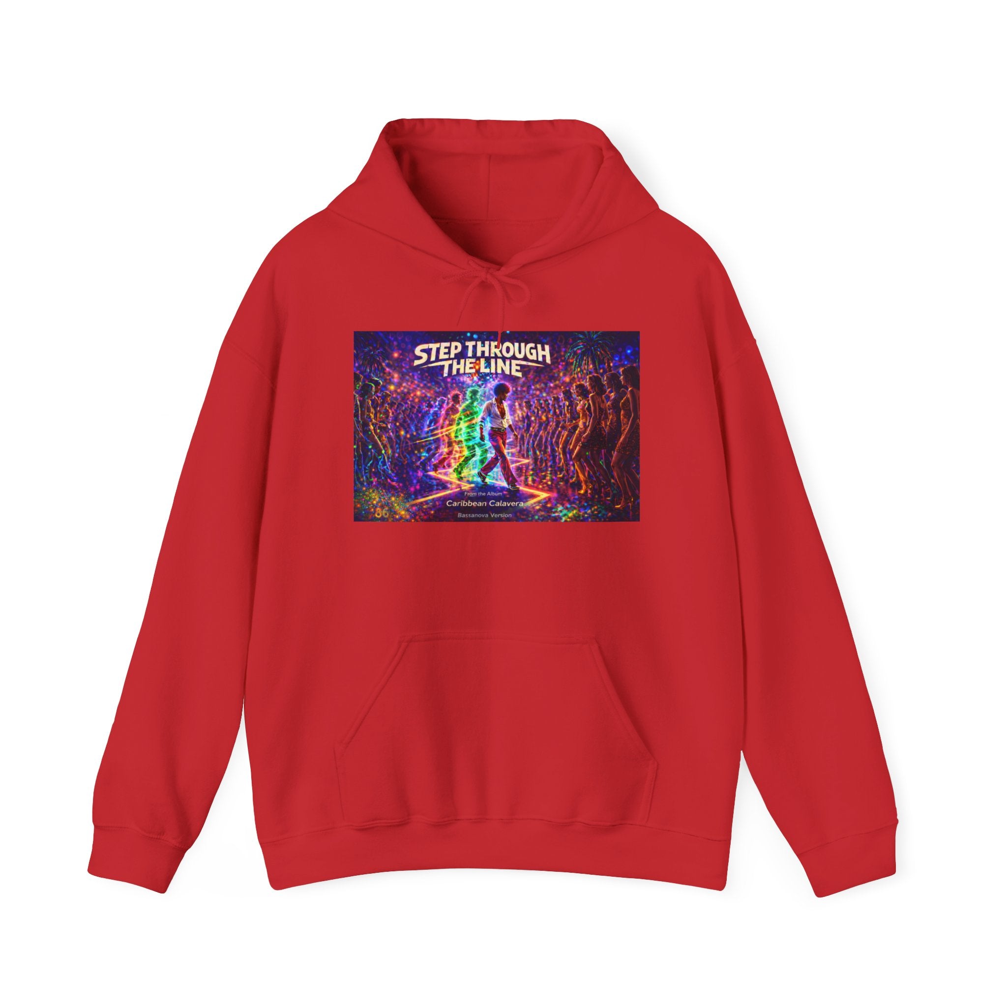 Step Through The Line Hoodie Song Cover Art From The Caribbean Calavera Album — Psychedelic Trippy Graphic Pullover
