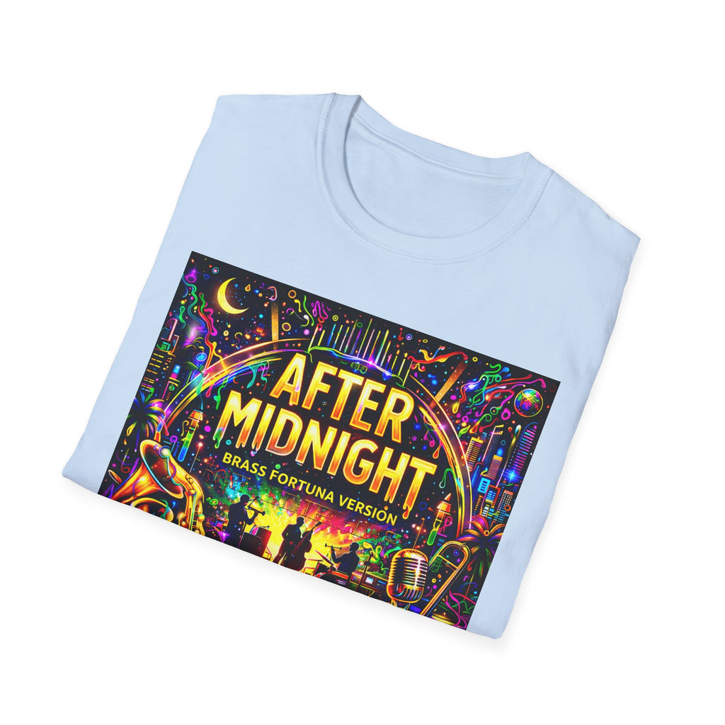 After Midnight T-Shirt  Song Cover Art From The Caribbean Calavera Album – Neon Jazz Club Graphic Tee