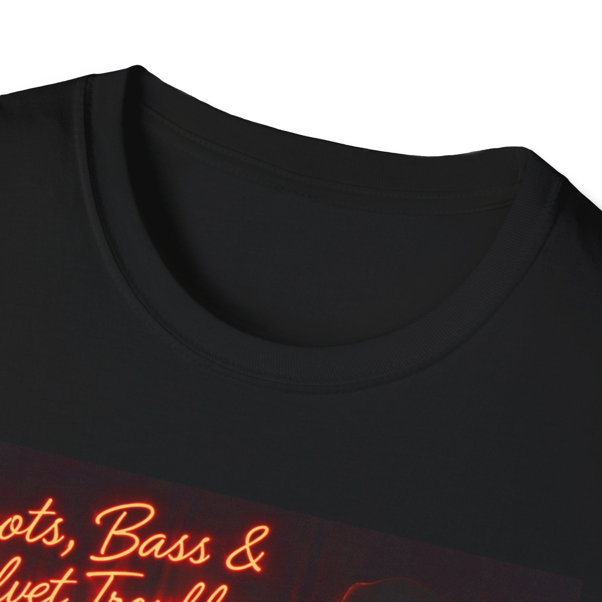 "Boots, Bass & Velvet Trouble" Retro Music Tee Vintage Rock T-Shirt —