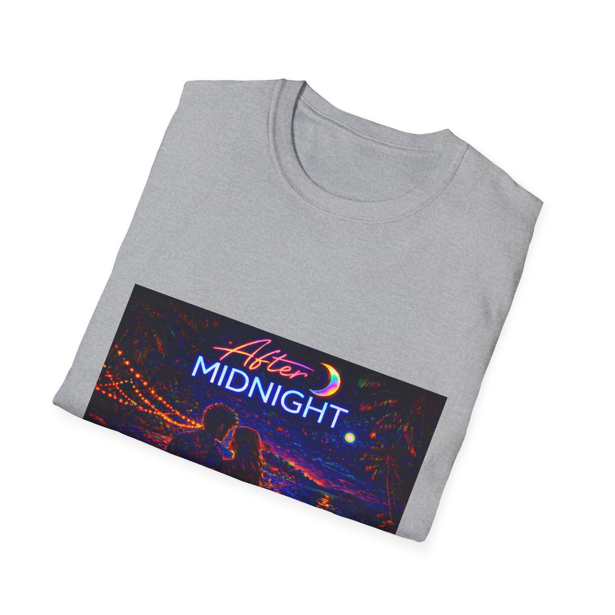 After Midnight Song Cover Art From The Caribbean Calavera Album Hoodie Graphic T-Shirt — Neon City Nightscape Tee