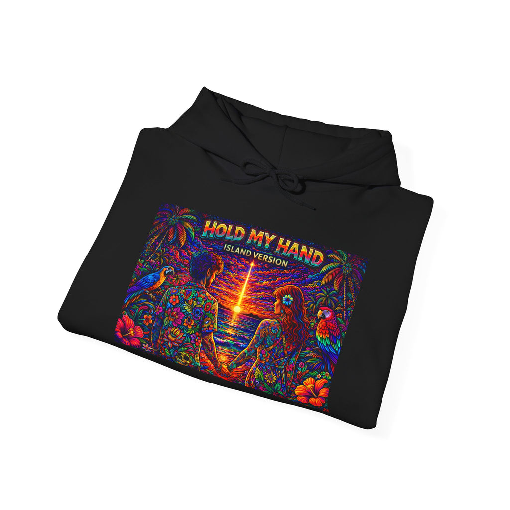Hold My Hand Like You Used to Island Version Song Cover From Caribbean Calavera Album  Retro Rave Graphic Sweatshirt