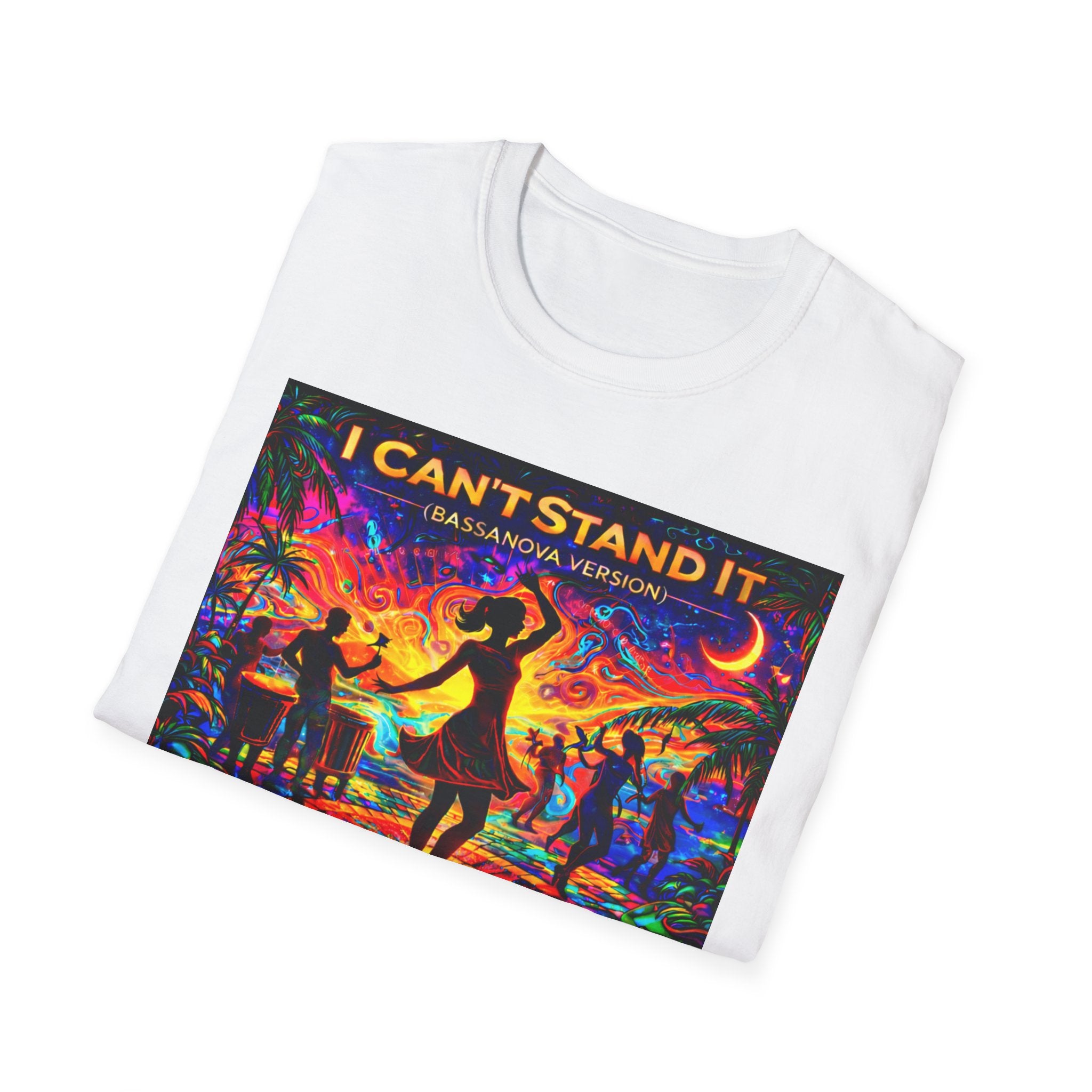 I Can't Stand It Dance Tee Song Cover Art From The Caribbean Calavera Album — Vibrant Caribbean Disco Music T-Shirt